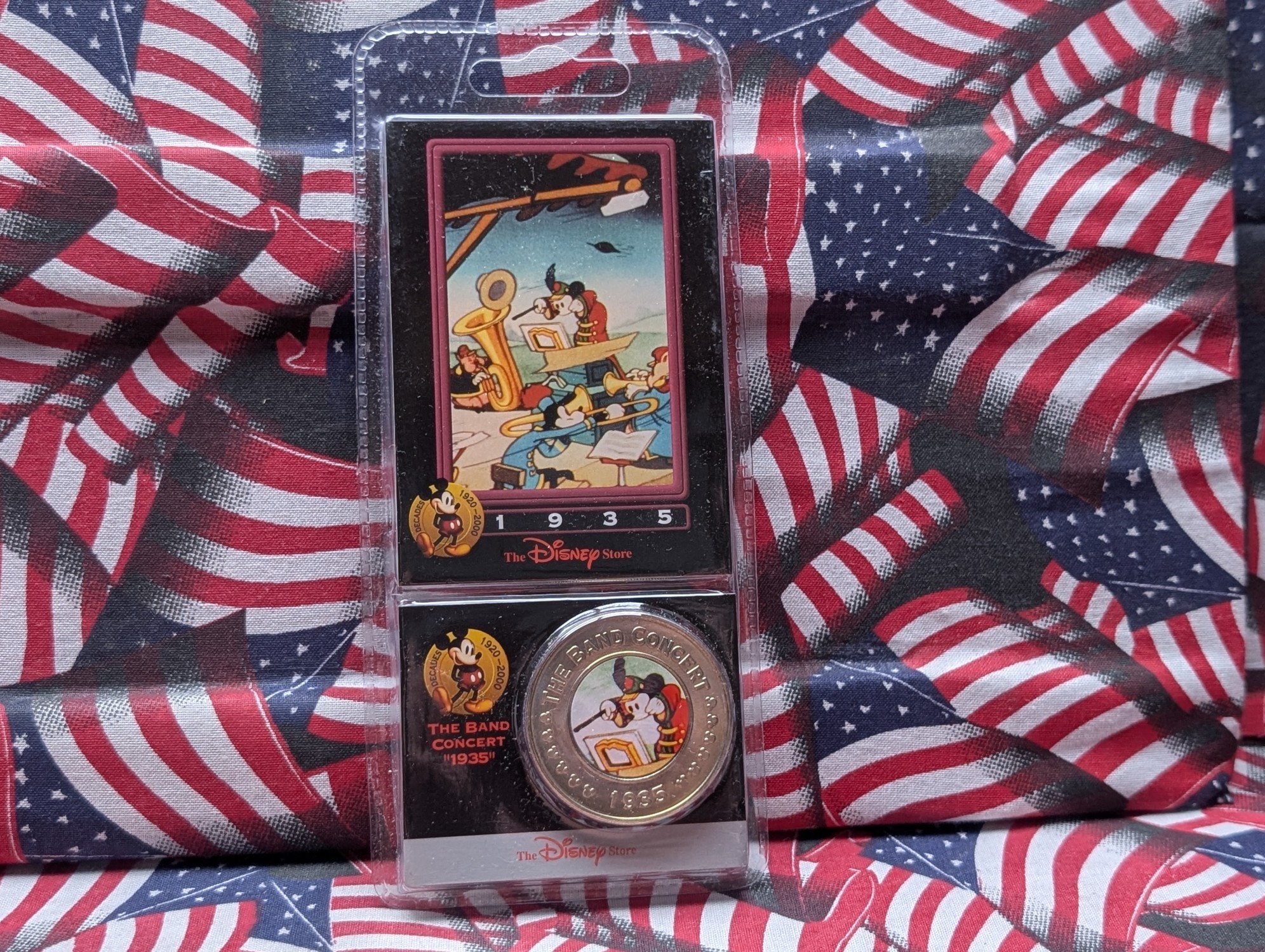 1935 DISNEY Commemorative Token - Mickey Mouse "The Band Concert", Tough To Find