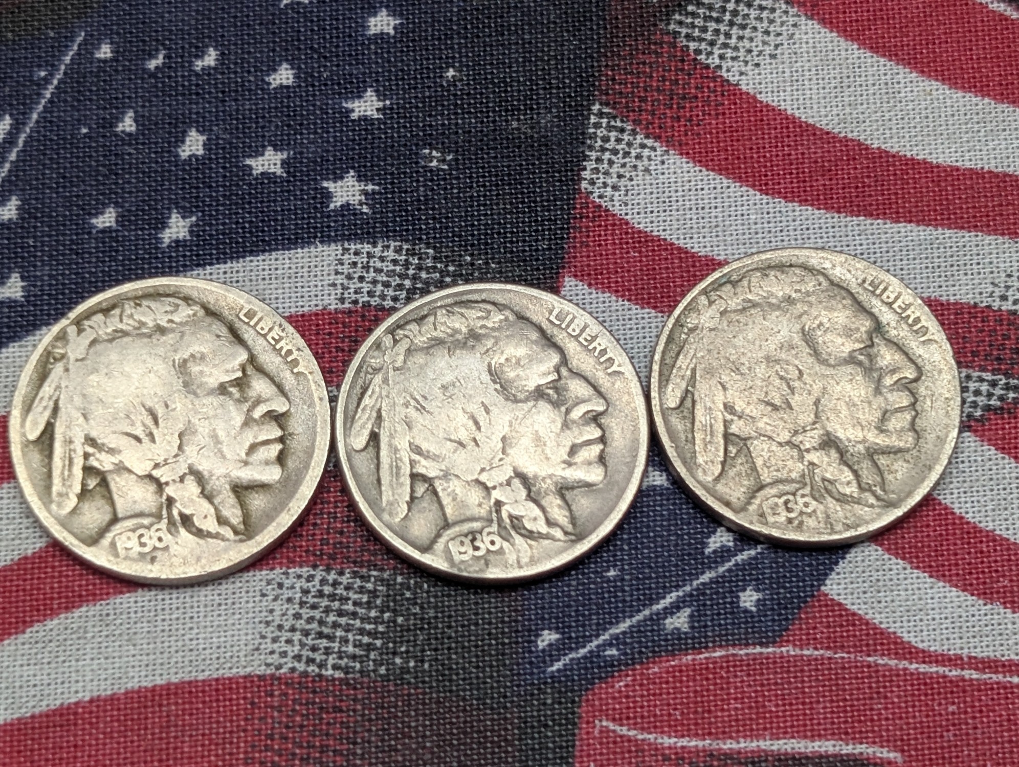 (10) Assorted Indian Head Buffalo Nickels