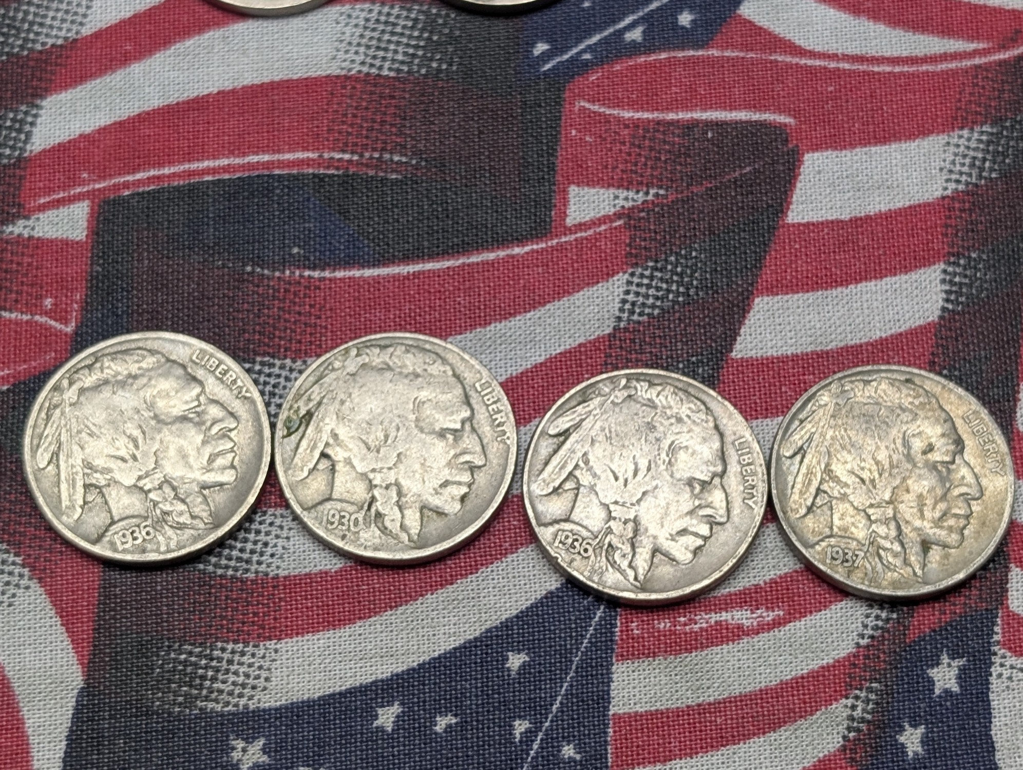 (10) Assorted Indian Head Buffalo Nickels