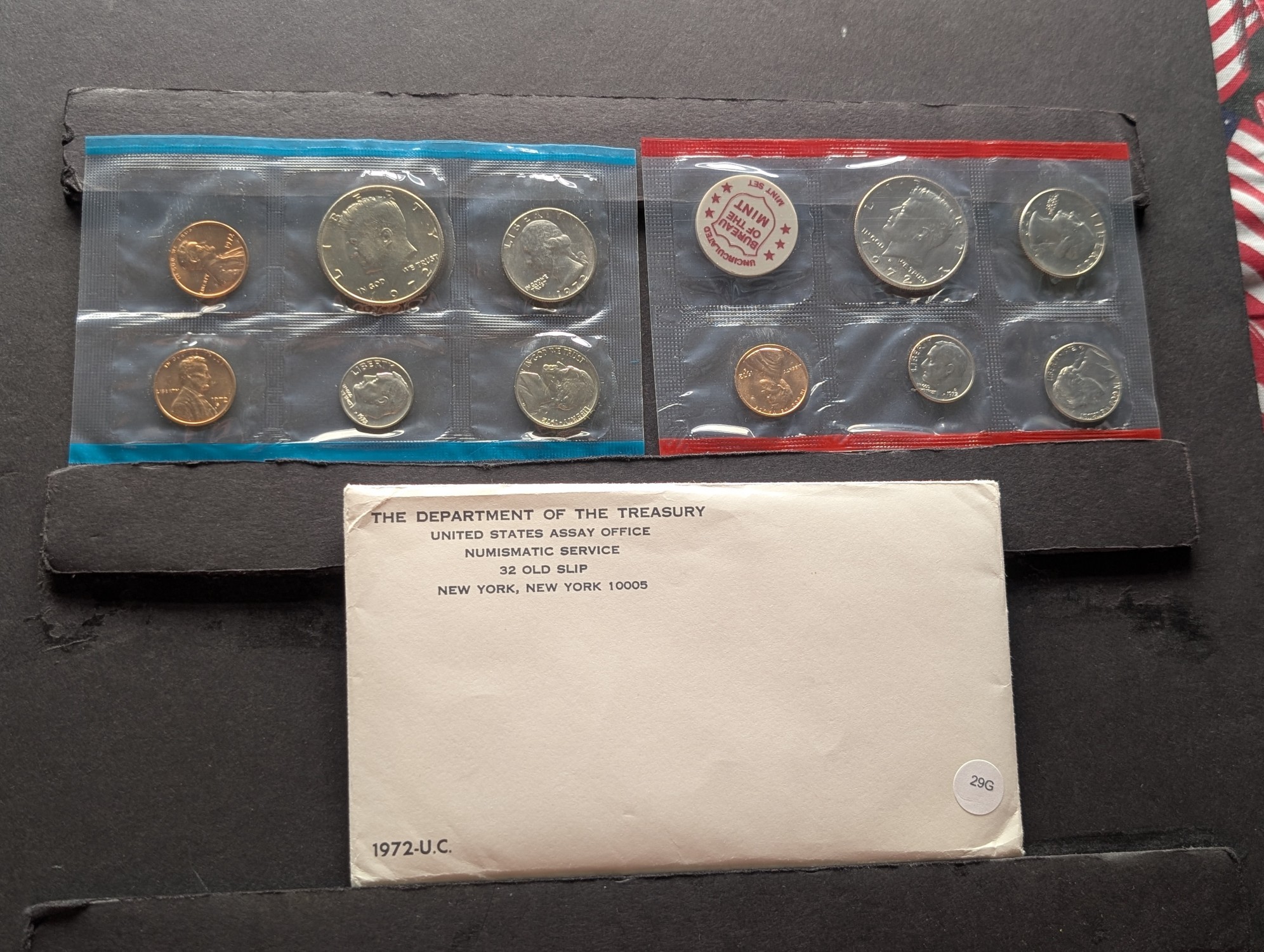 1972 P&D US Mint Uncirculated Coin Set In OGP - Includes "S" Mint Mark Cent
