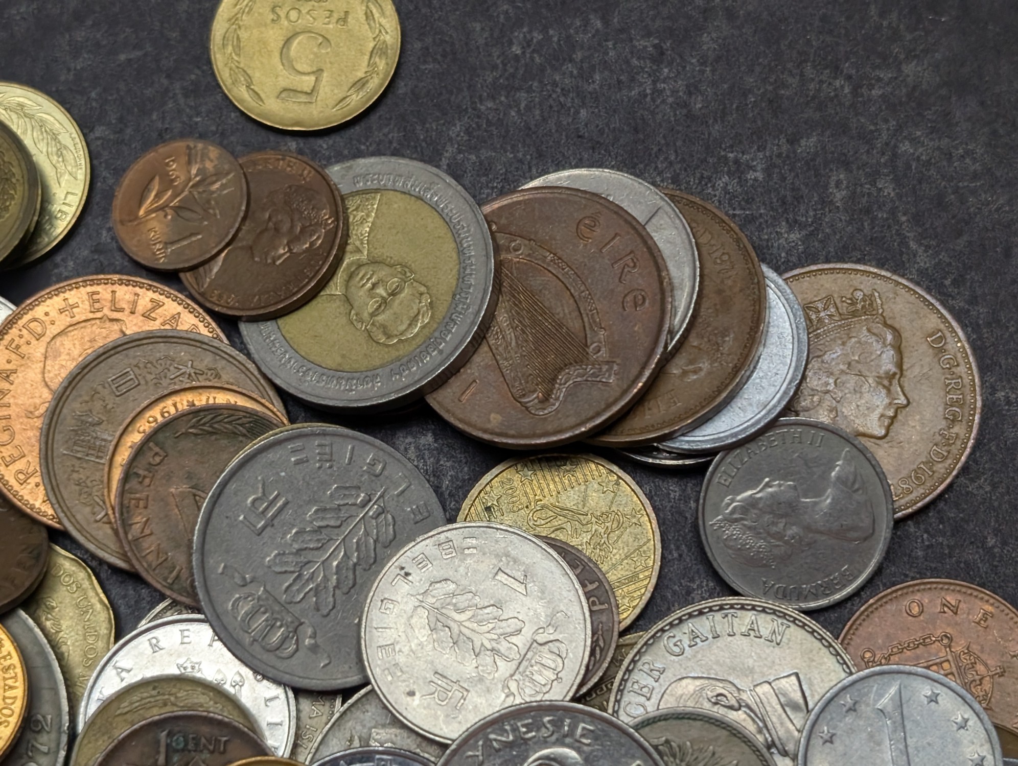 (65+) Assorted Unsearched Foreign Coins