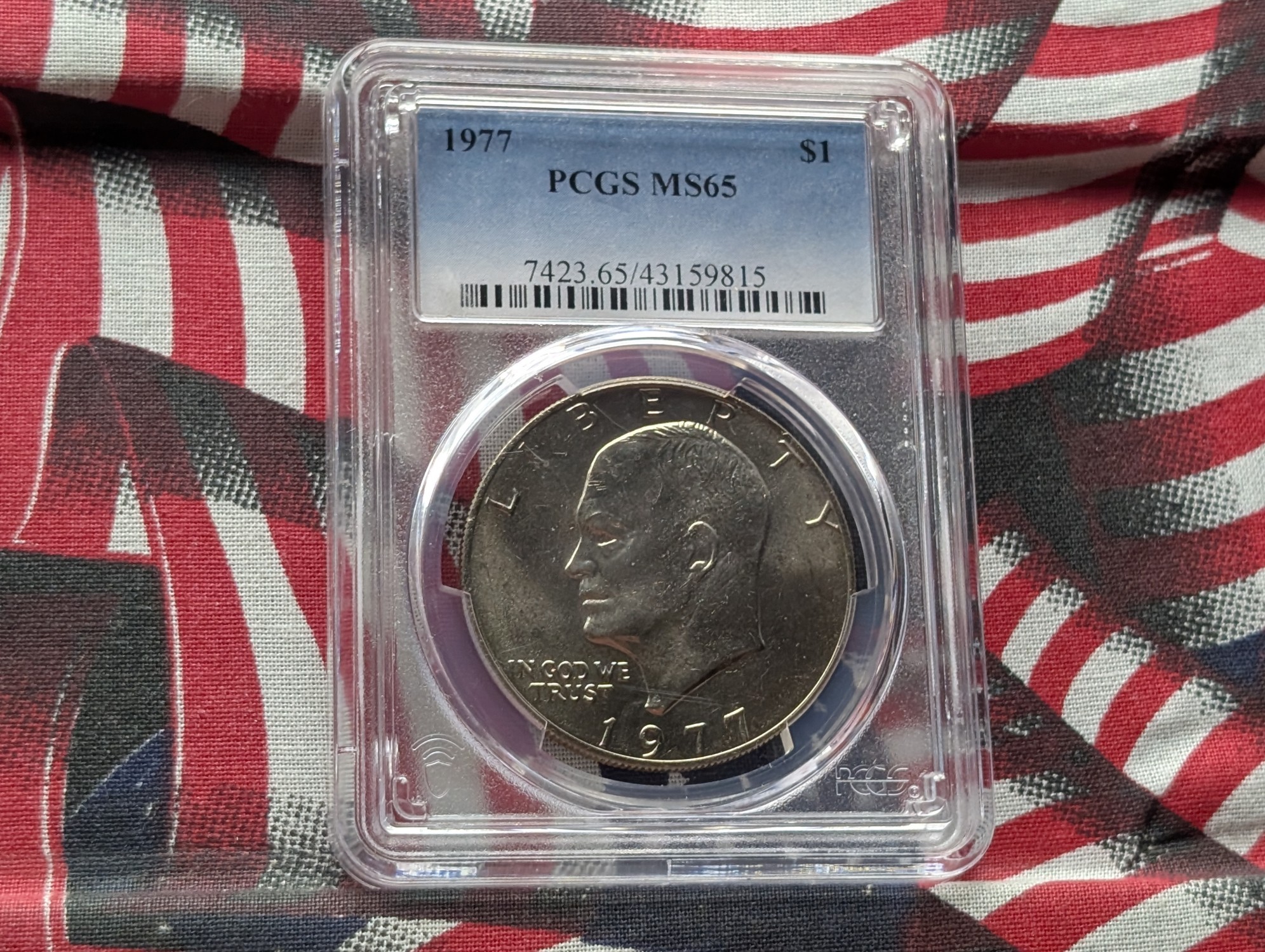 1977 Eisenhower Dollar PCGS MS65