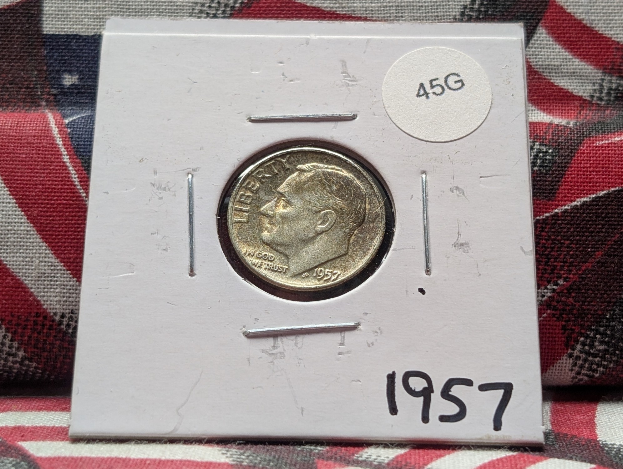 1957 Roosevelt 90% Silver Dime