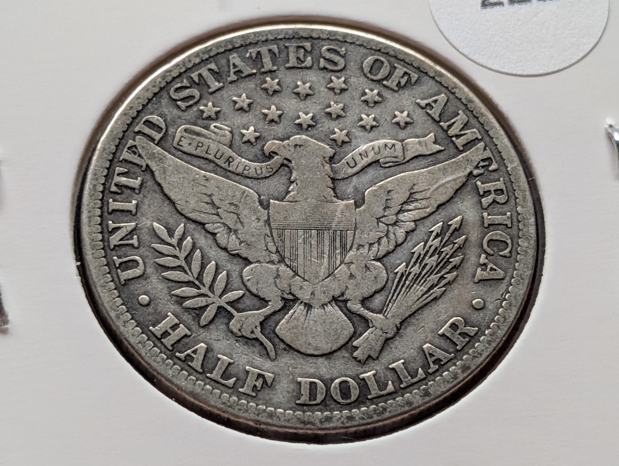 1911 Barber 90% Silver Half Dollar