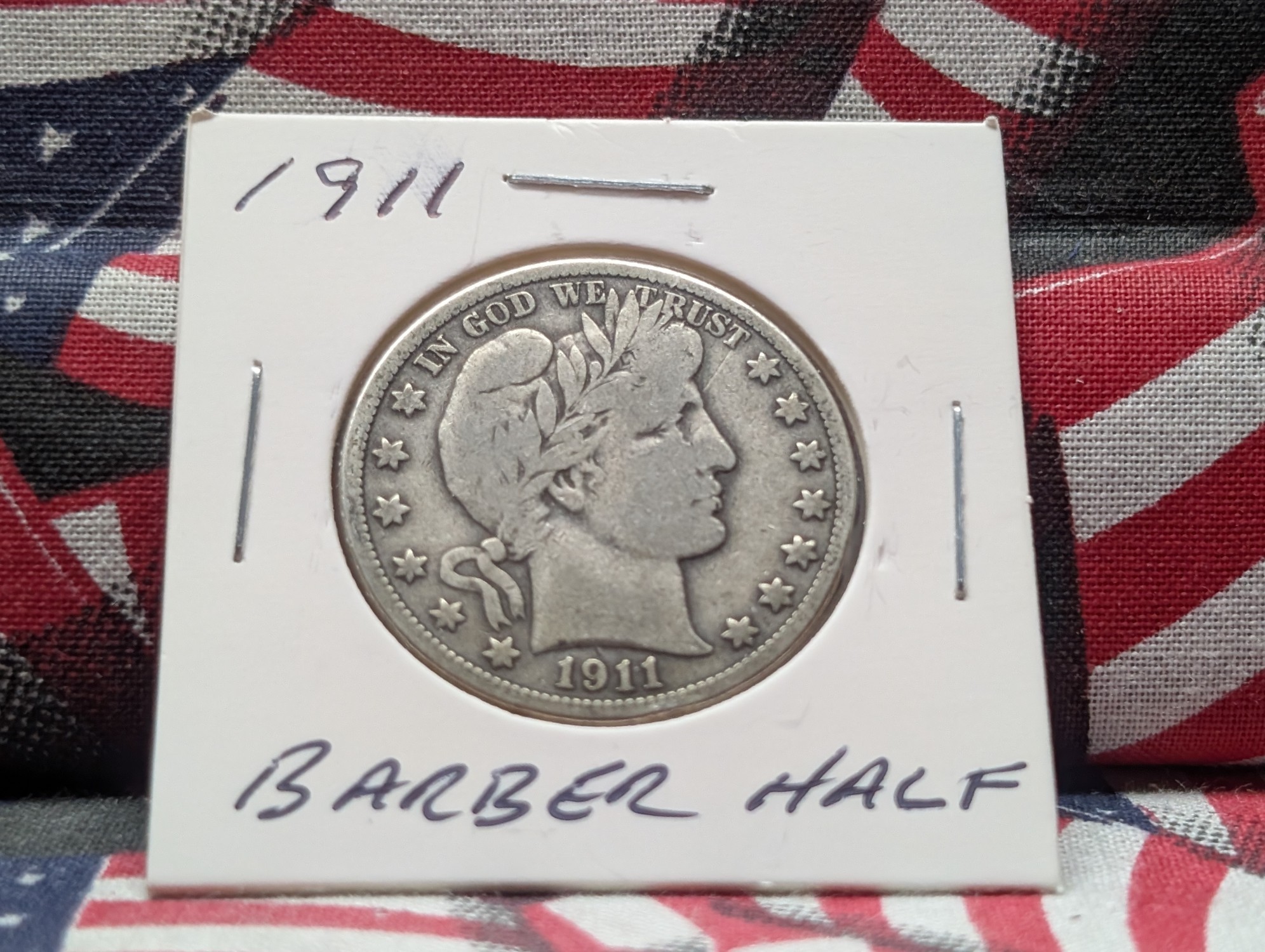 1911 Barber 90% Silver Half Dollar