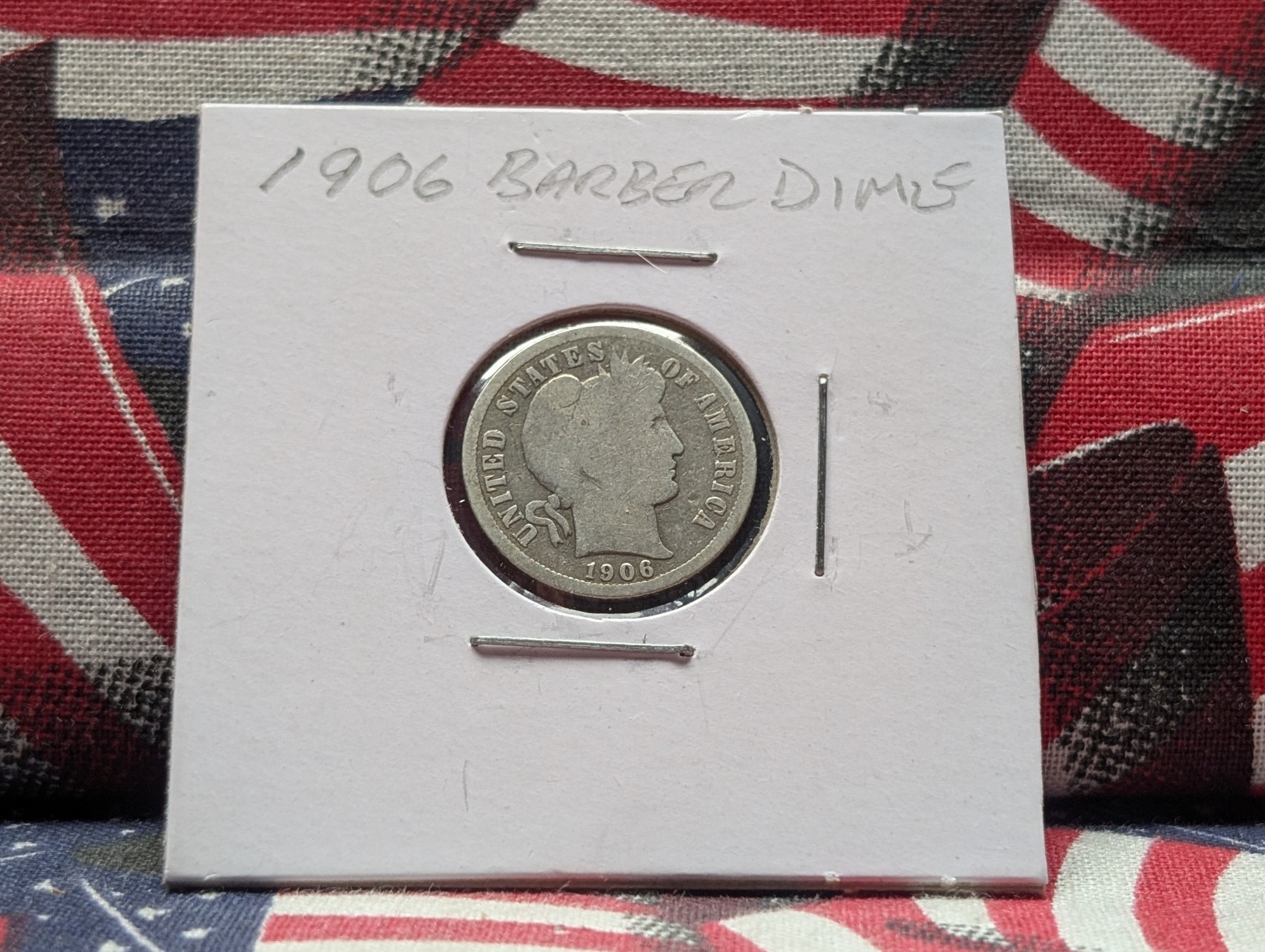 1906 Barber 90% Silver Dime