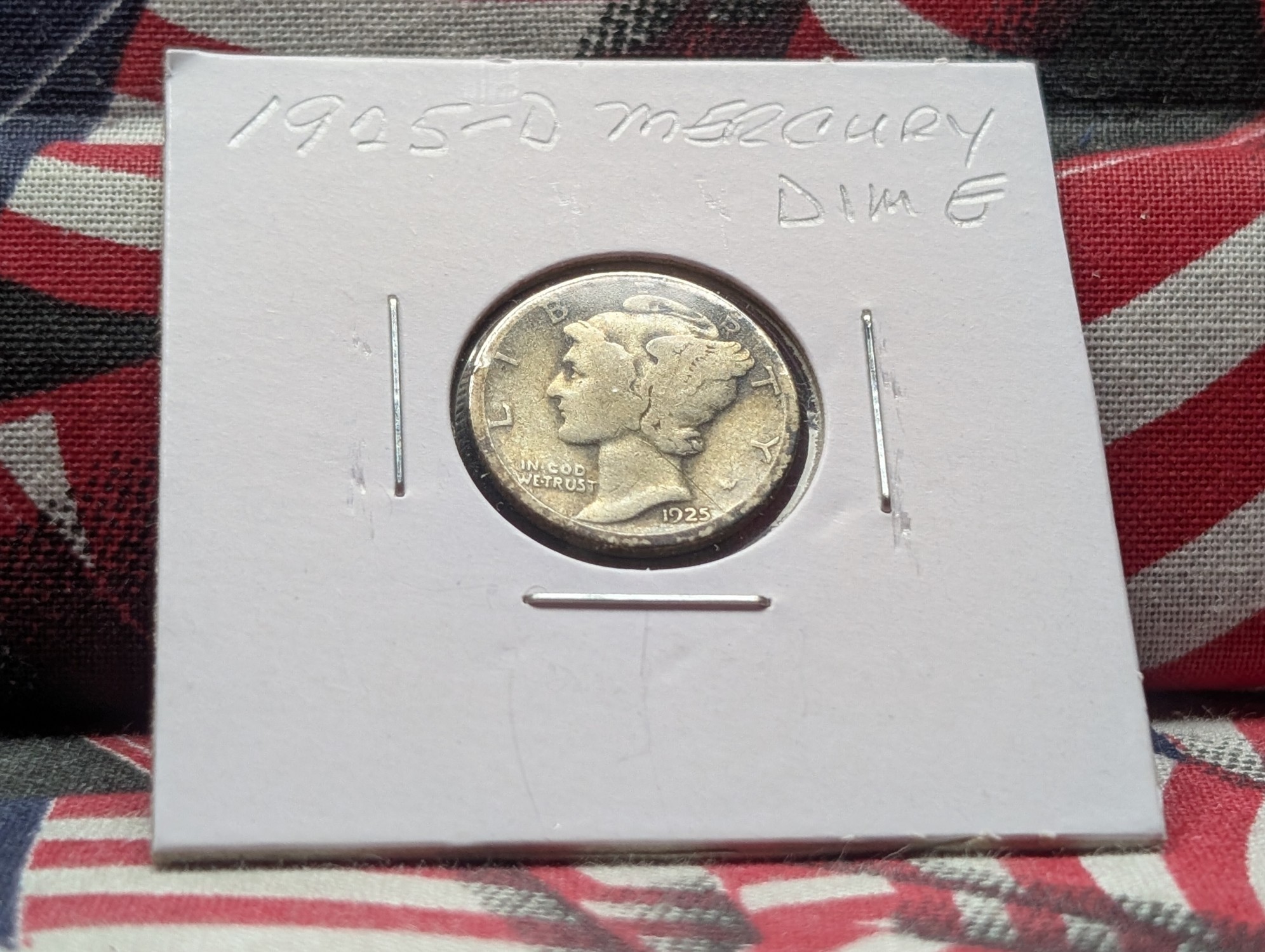 1925-D Mercury 90% Silver Dime