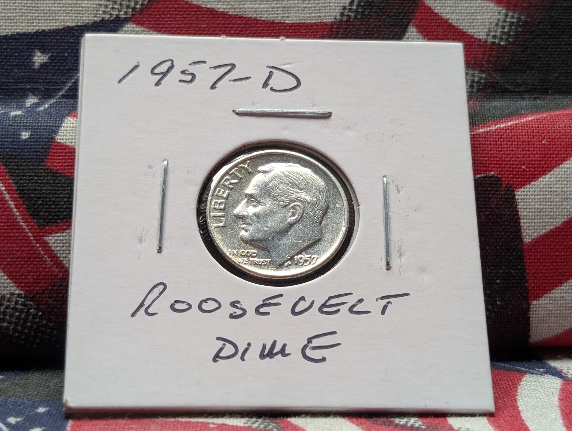 1957-D Roosevelt 90% Silver Dime