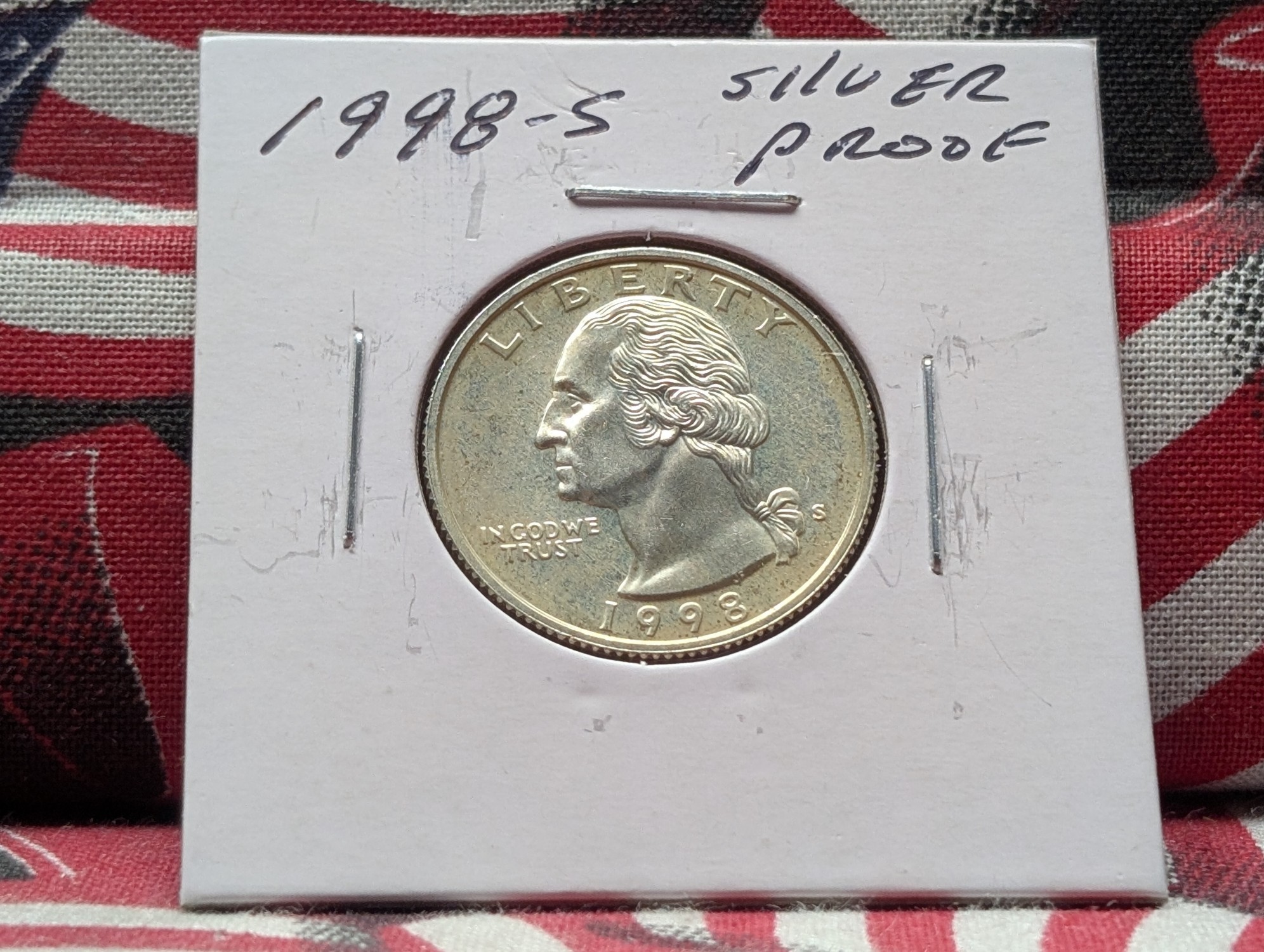 1998-S Proof Washington 90% Silver Quarter