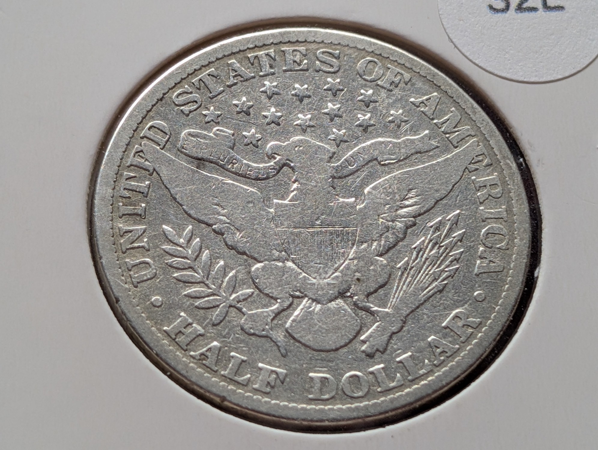 1915 Barber 90% Silver Half Dollar