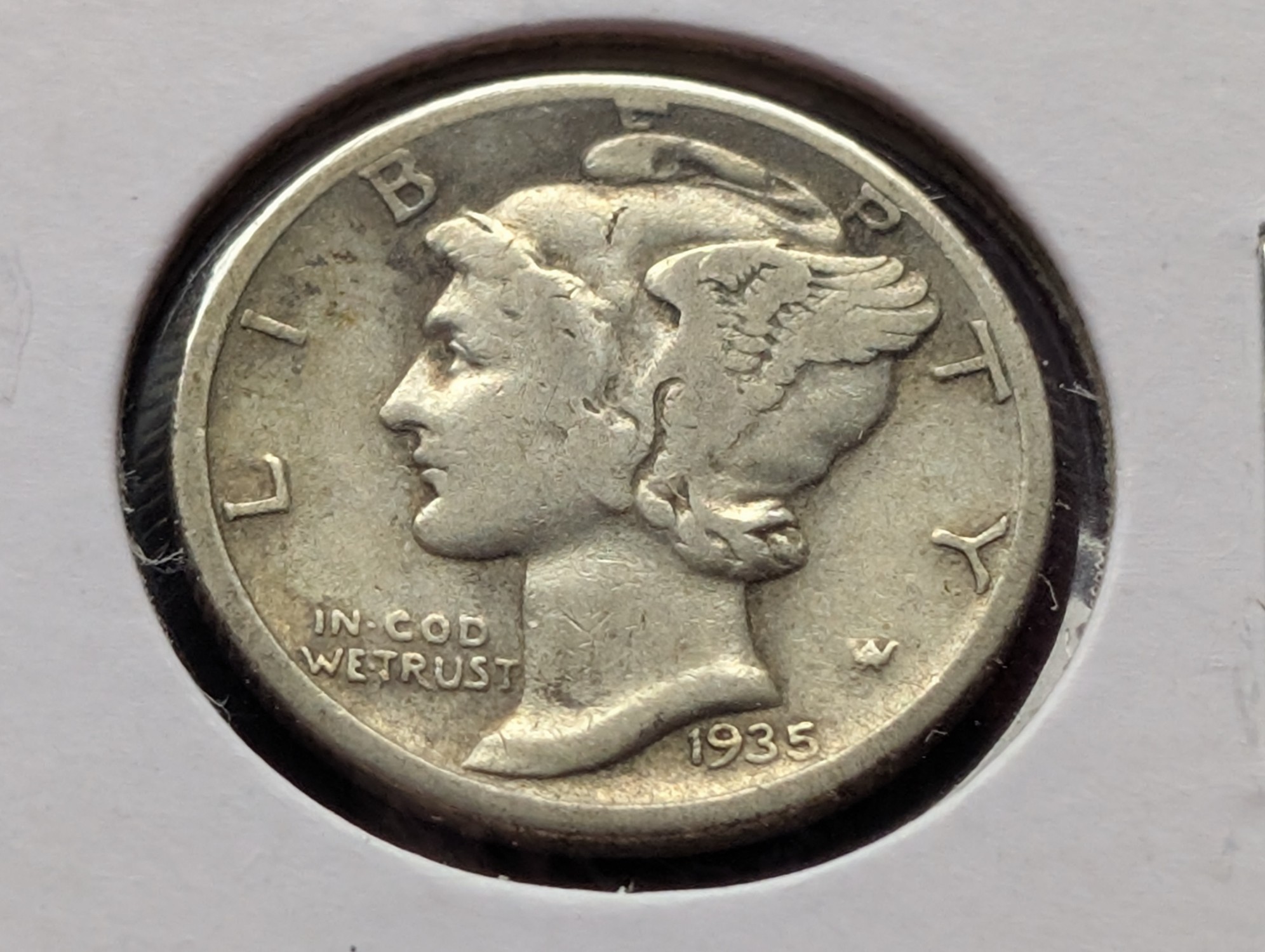1935-D Mercury 90% Silver Dime