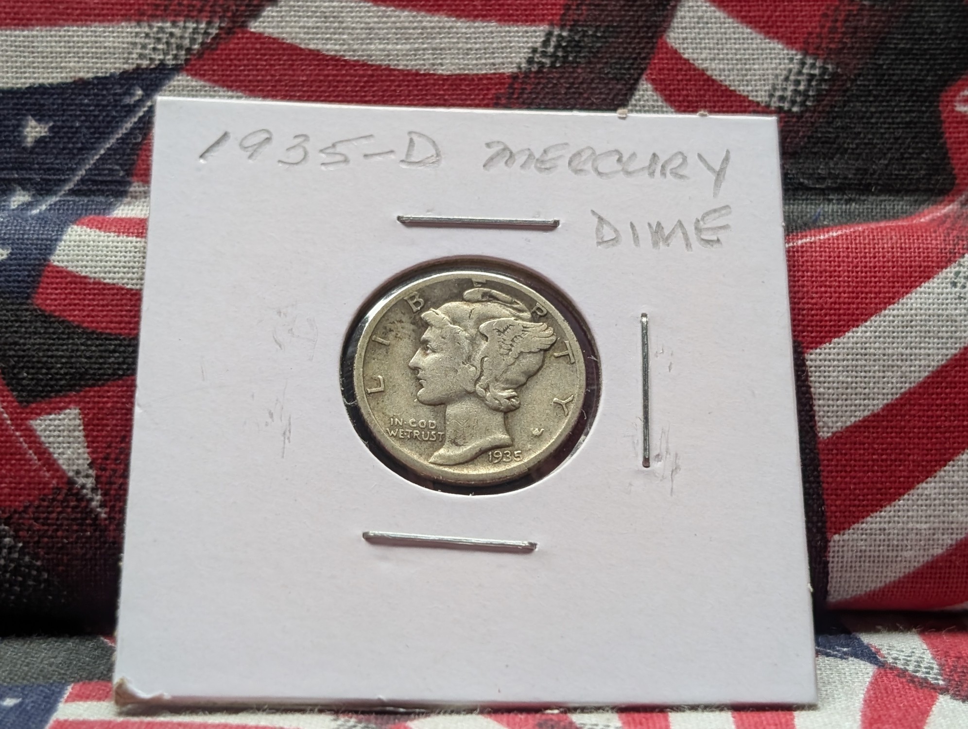 1935-D Mercury 90% Silver Dime