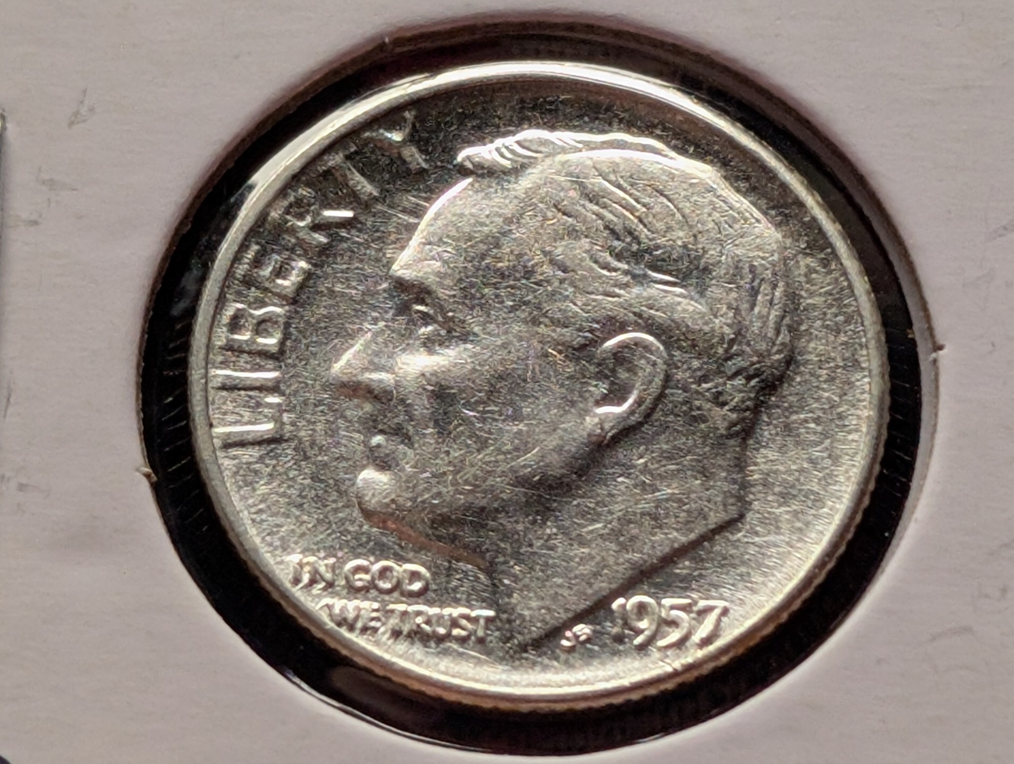 1957 Roosevelt 90% Silver Dime