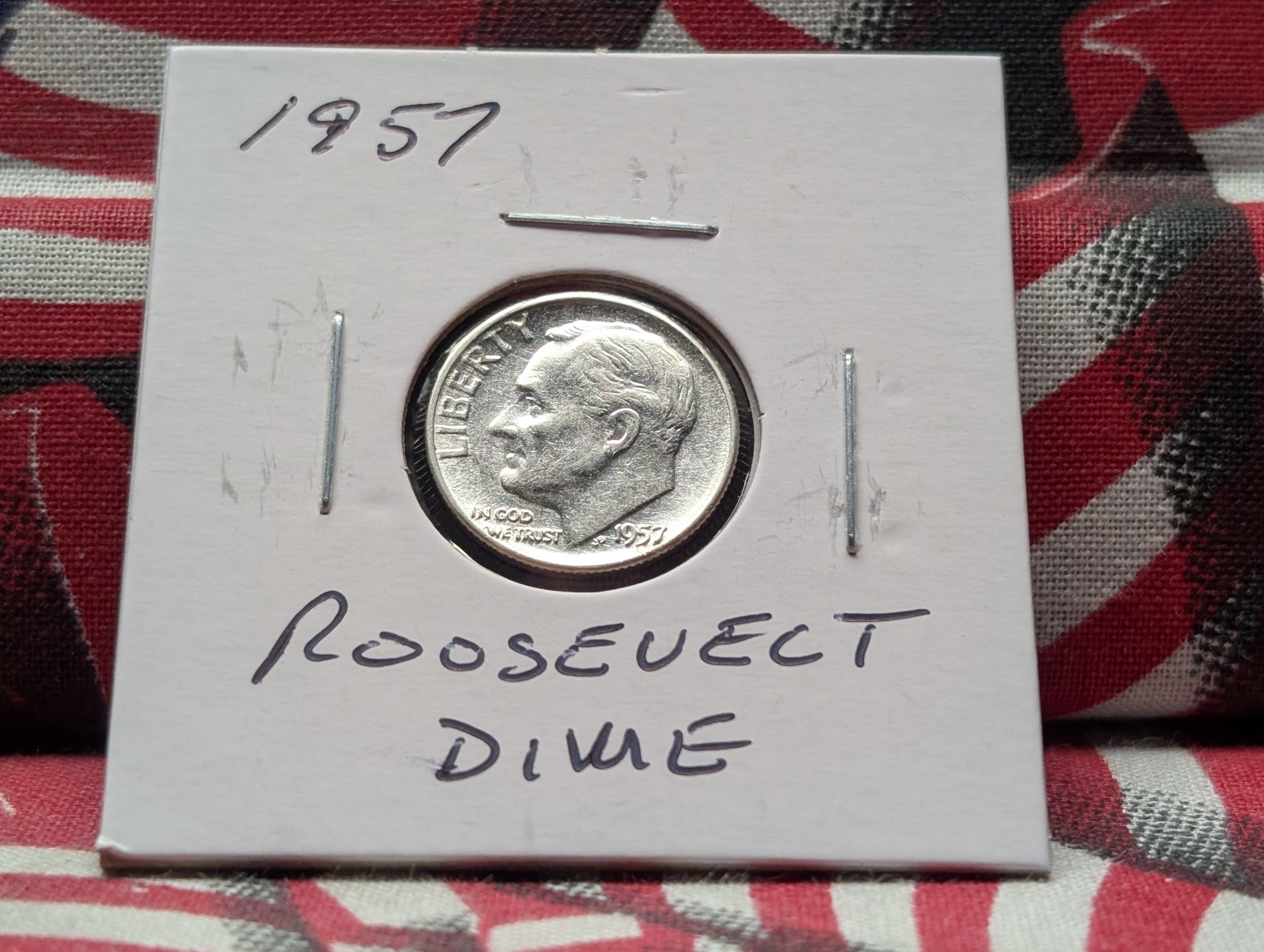 1957 Roosevelt 90% Silver Dime