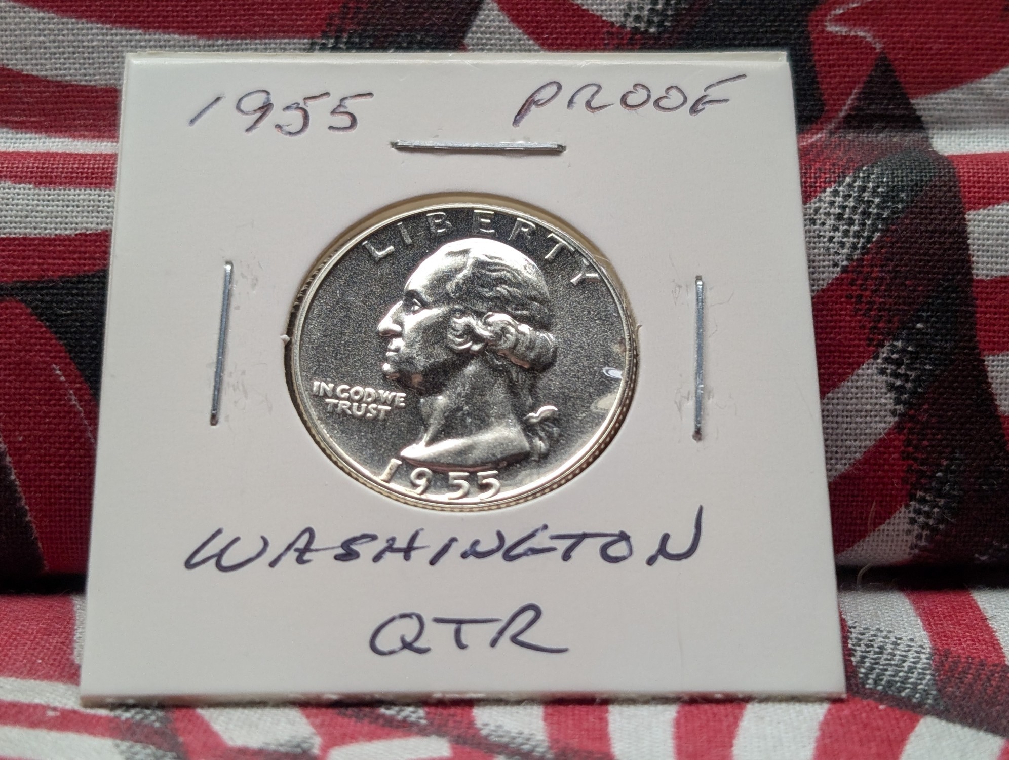 1955 Proof Washington 90% Silver Quarter