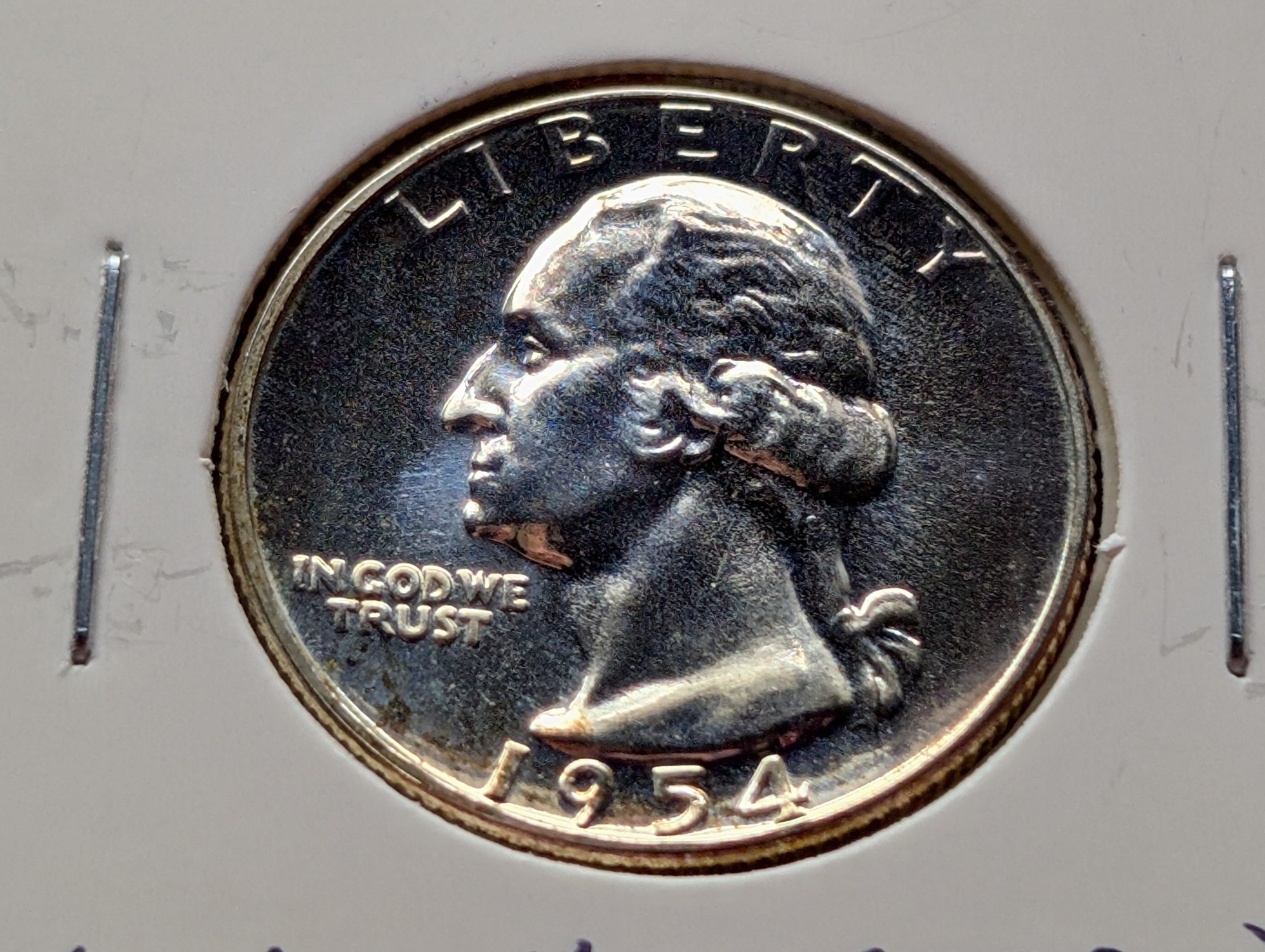 1954 Proof Washington 90% Silver Quarter