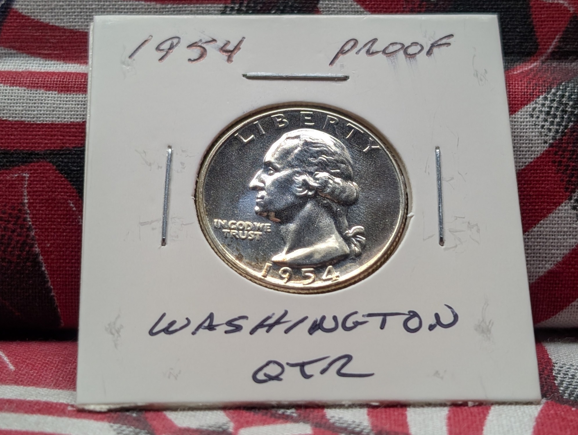 1954 Proof Washington 90% Silver Quarter