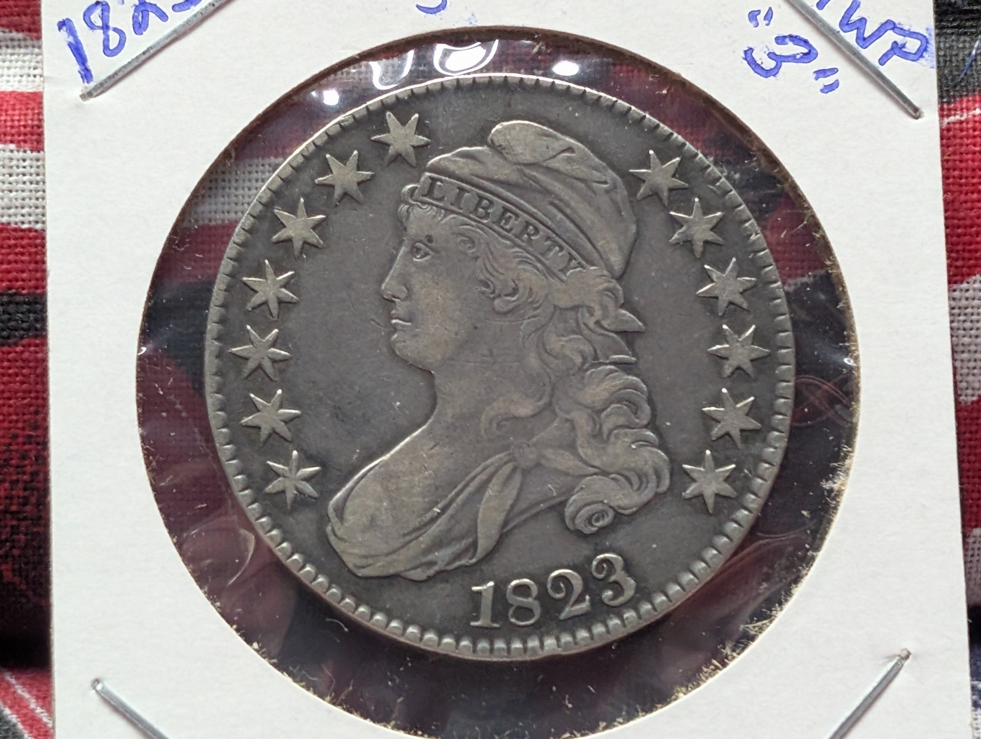 1823 Capped Bust Silver Half Dollar