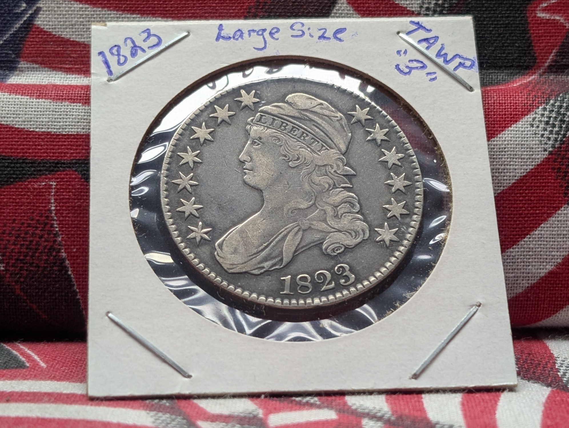 1823 Capped Bust Silver Half Dollar