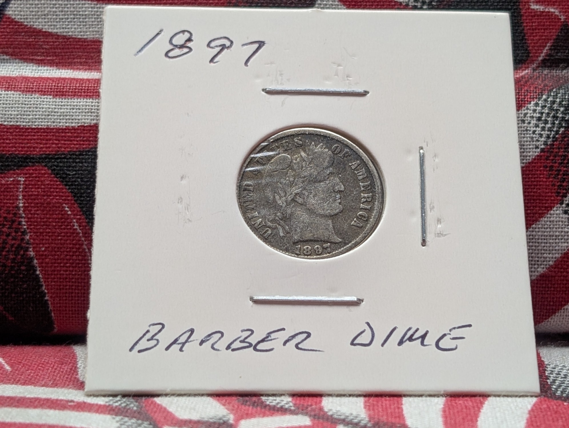 1897 Barber 90% Silver Dime