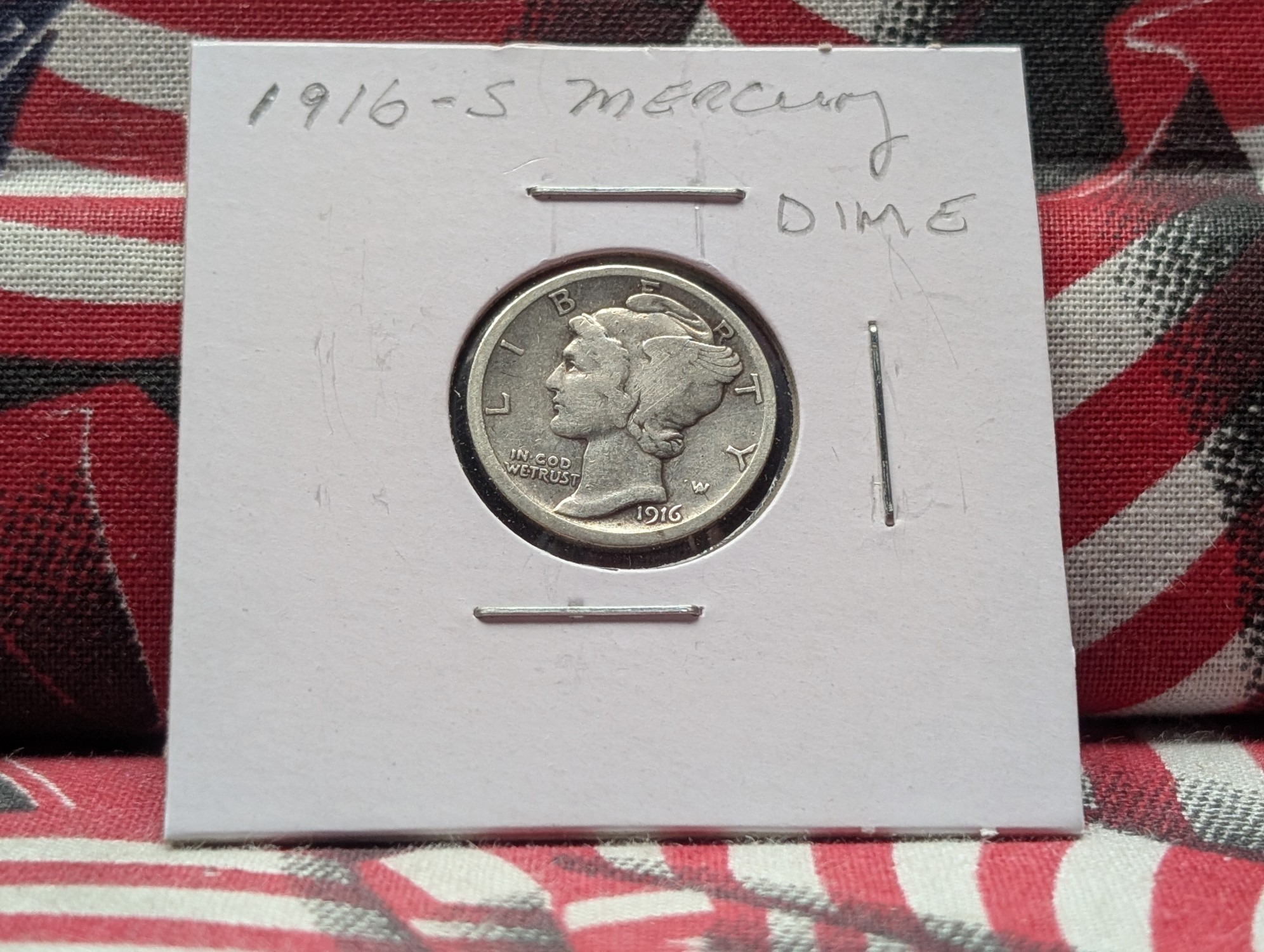 1916-S Mercury 90% Silver Dime