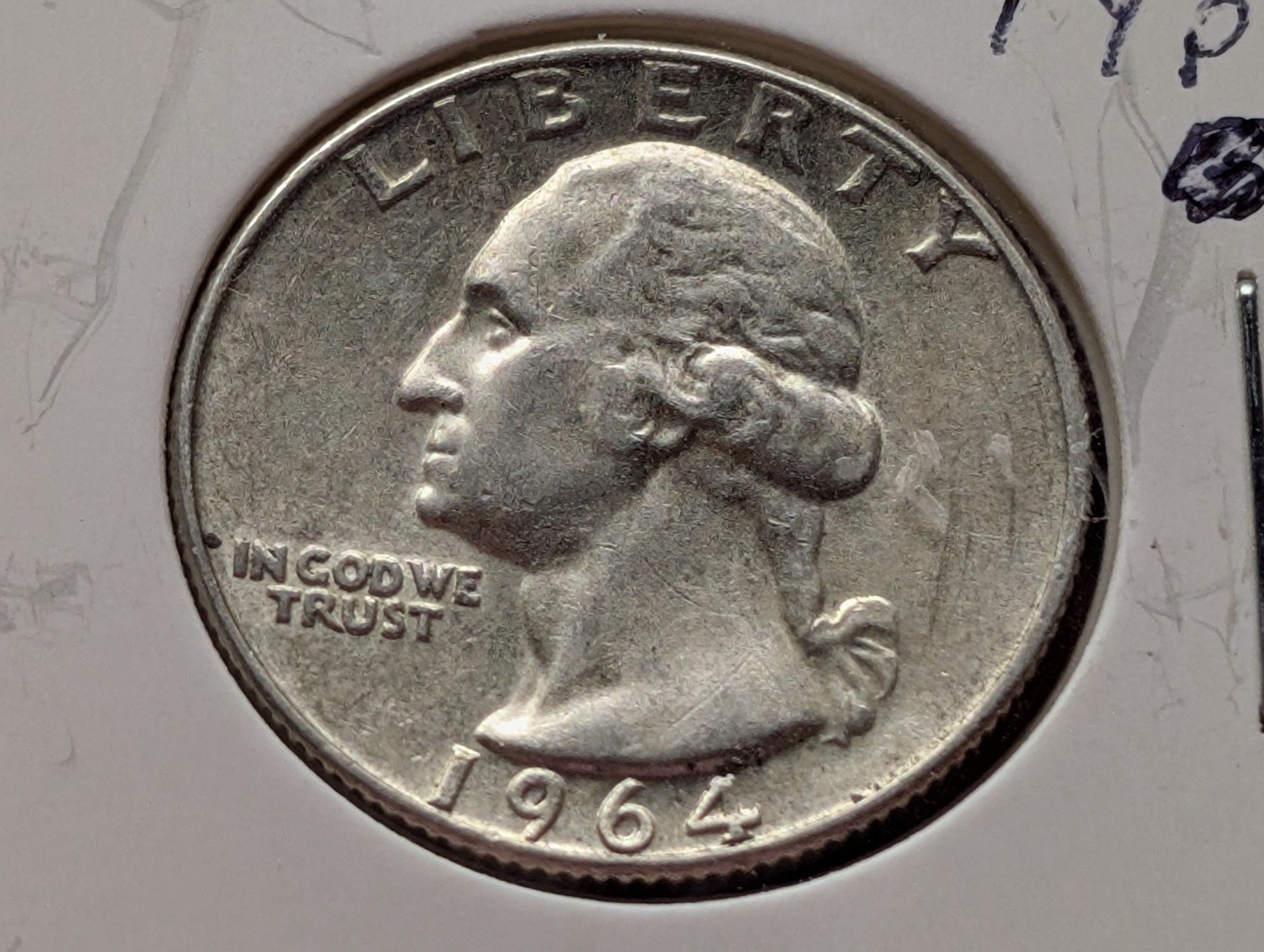1964-D Washington 90% Silver Quarter