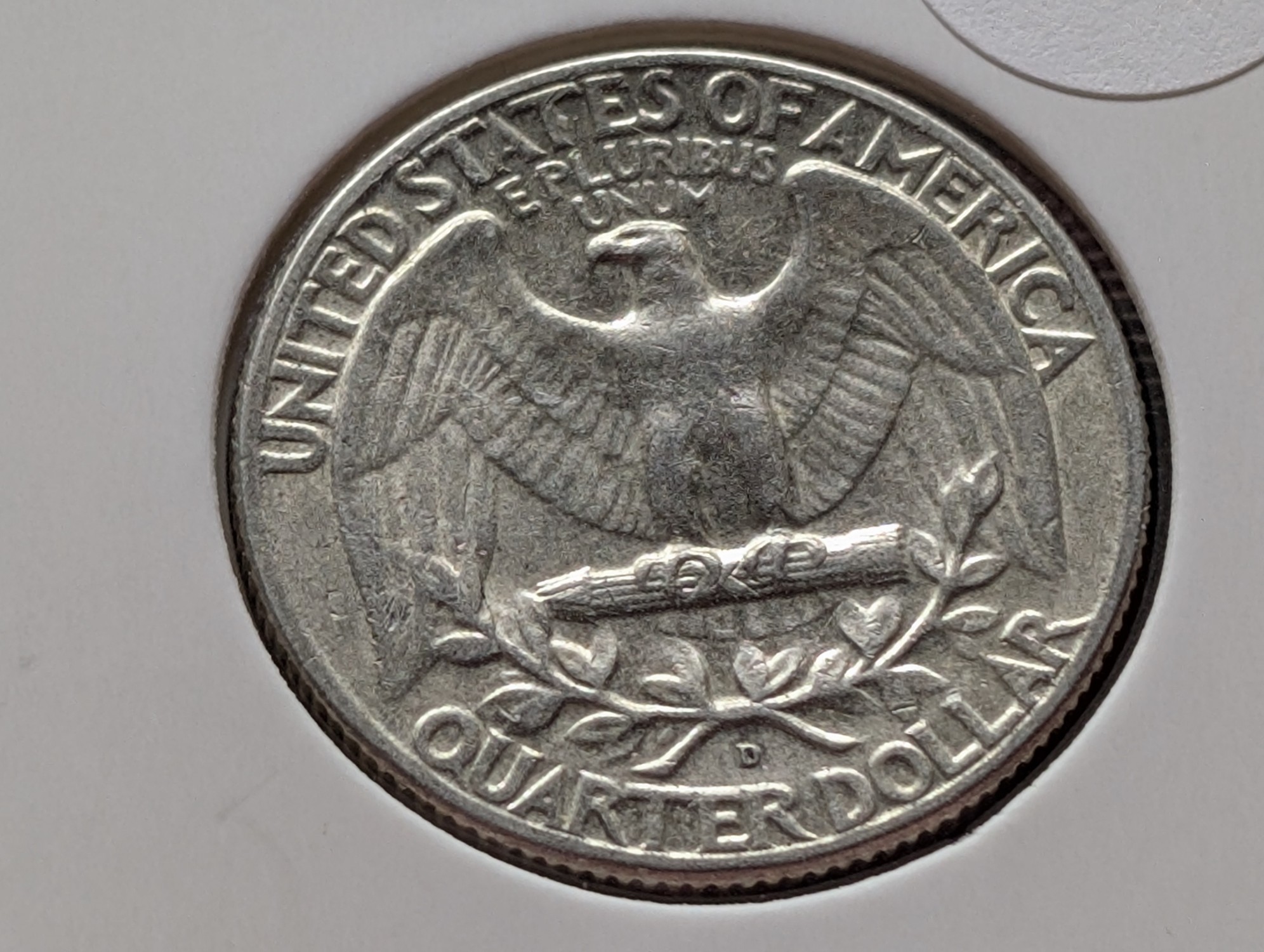 1964-D Washington 90% Silver Quarter