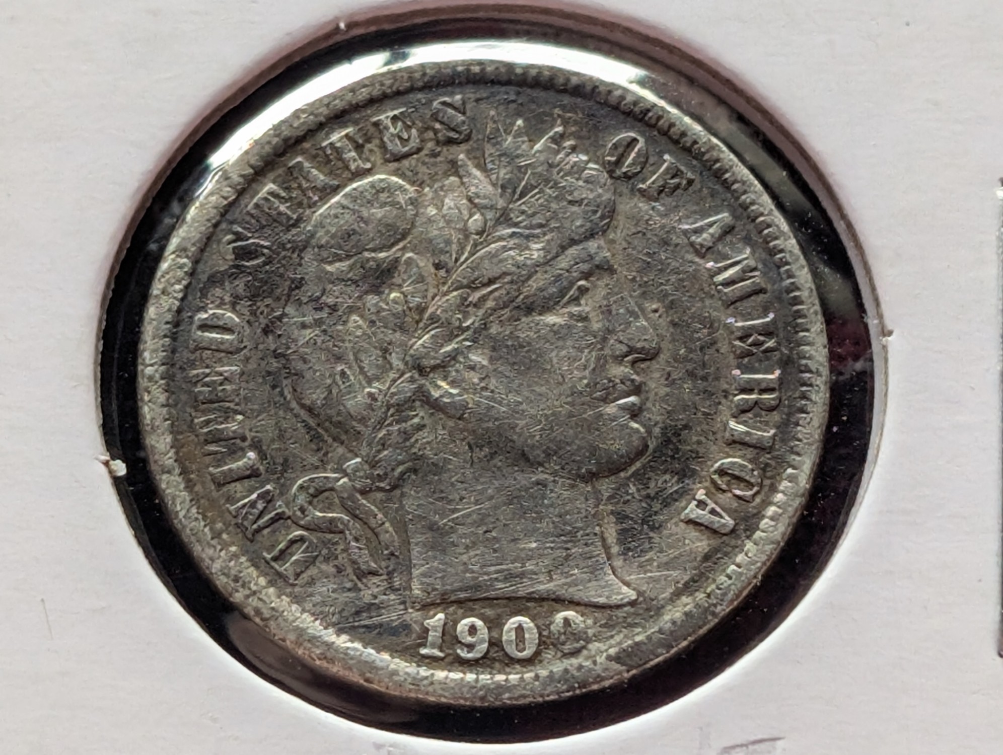 1900 Barber 90% Silver Dime