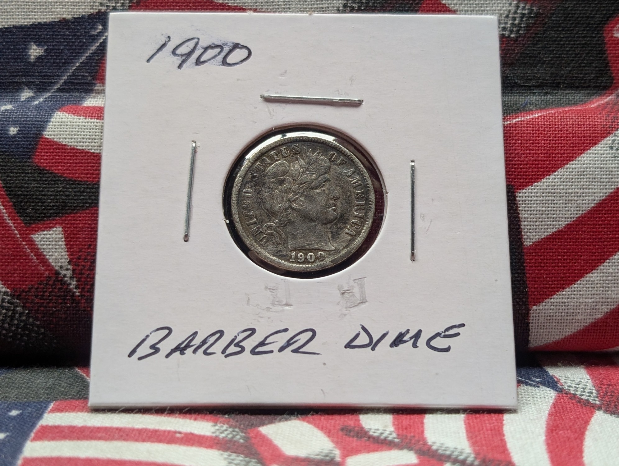 1900 Barber 90% Silver Dime