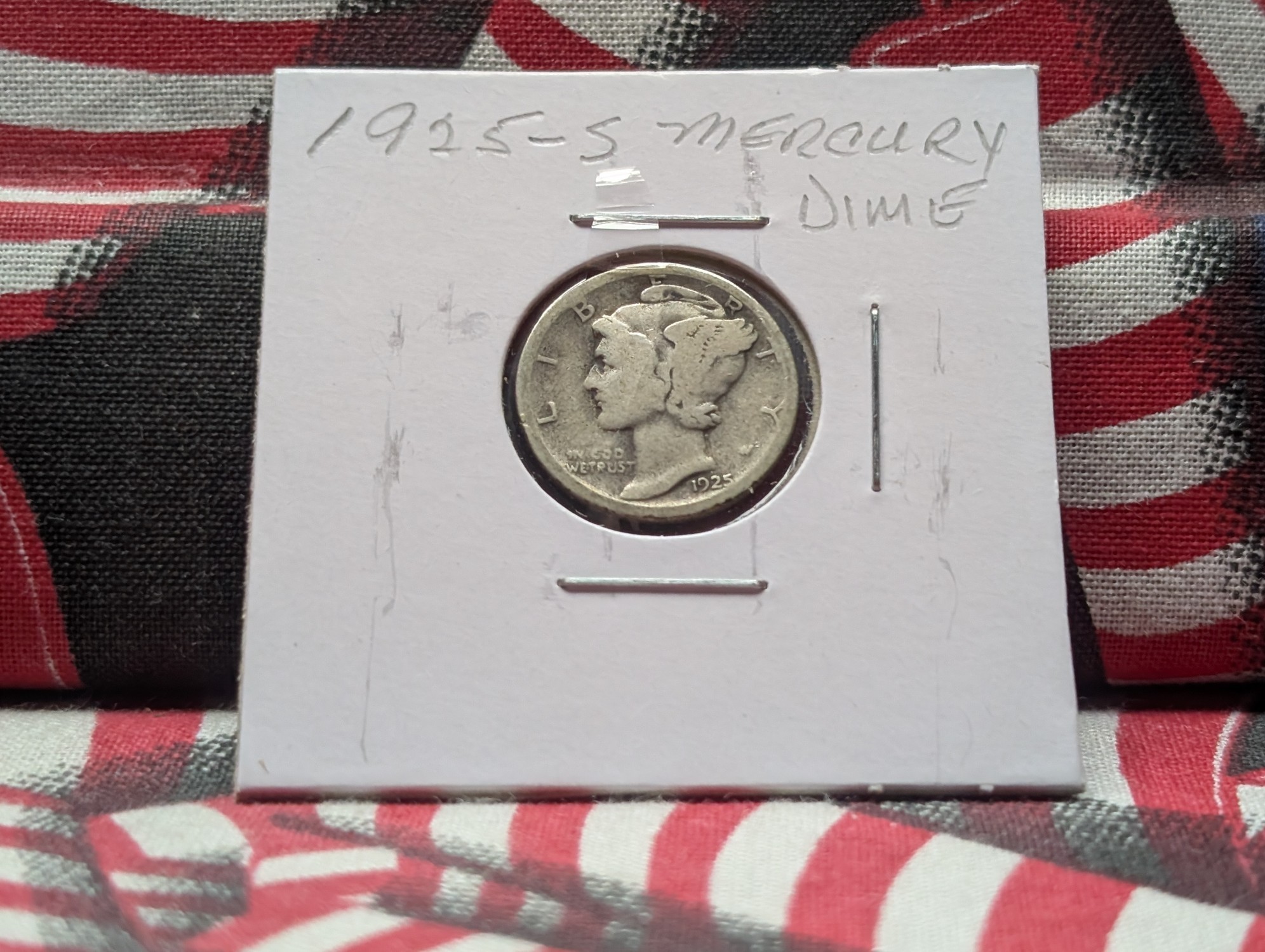 1925-S Mercury 90% Silver Dime