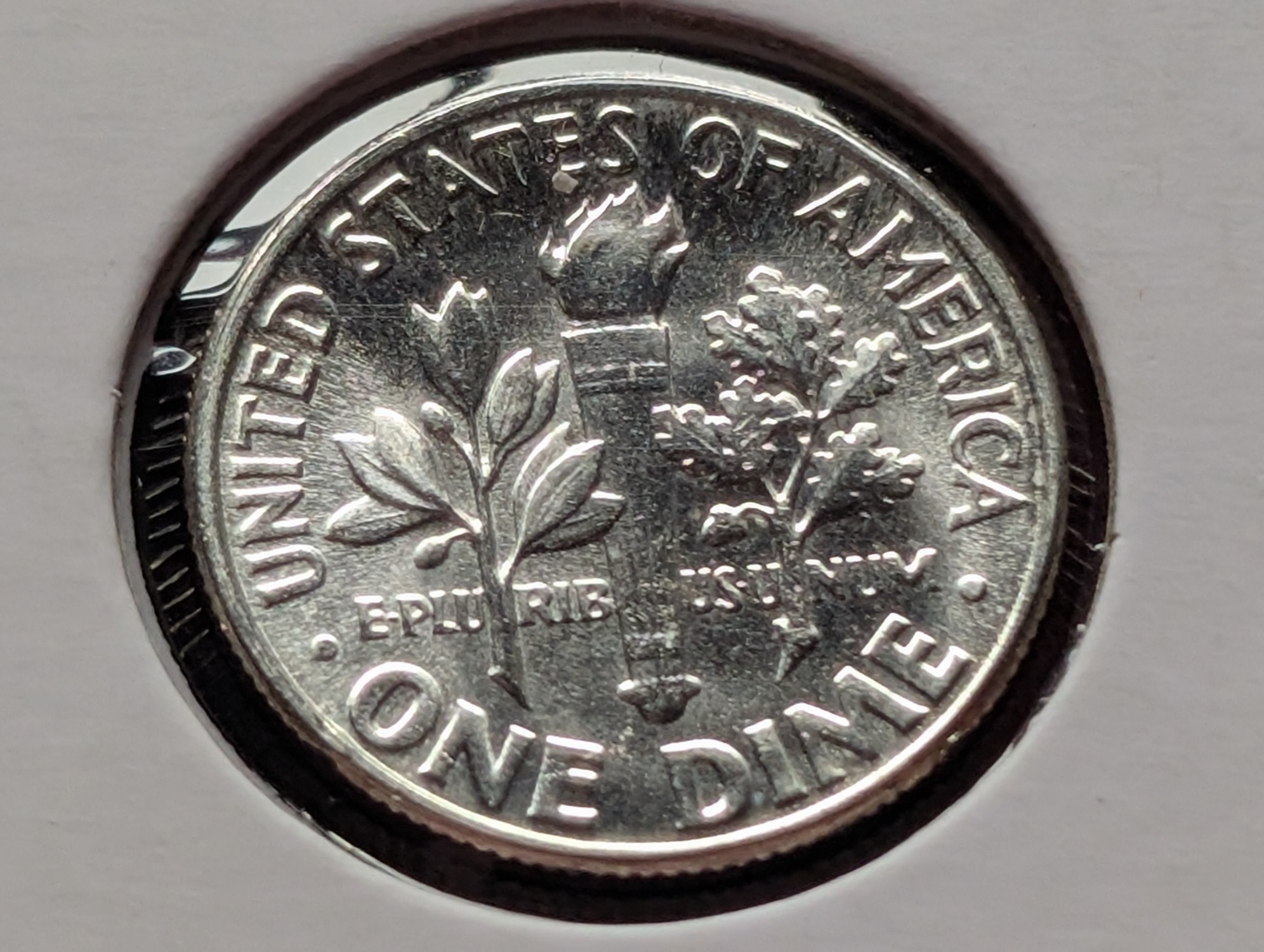 1958 Roosevelt 90% Silver Dime - UNC.