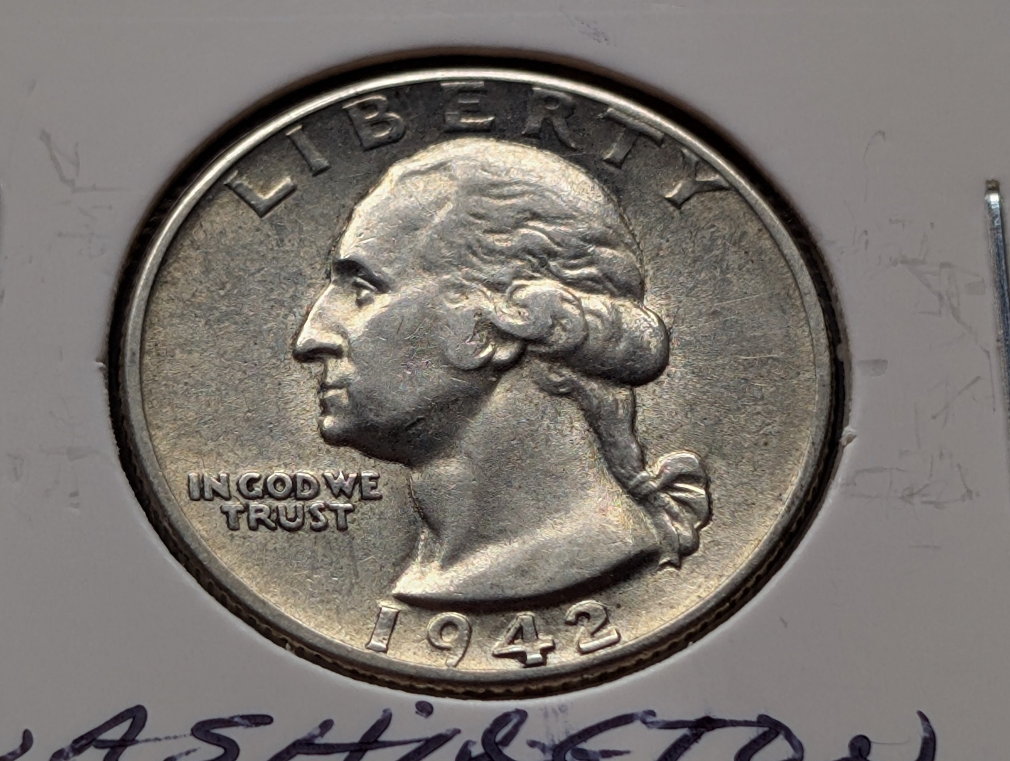 1942-D Washington 90% Silver Quarter