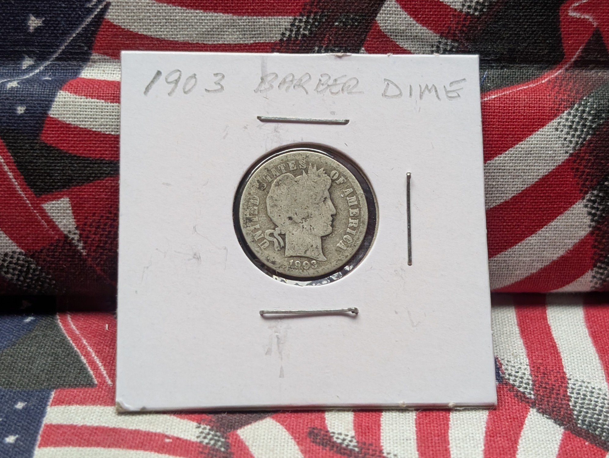 1903 Barber 90% Silver Dime