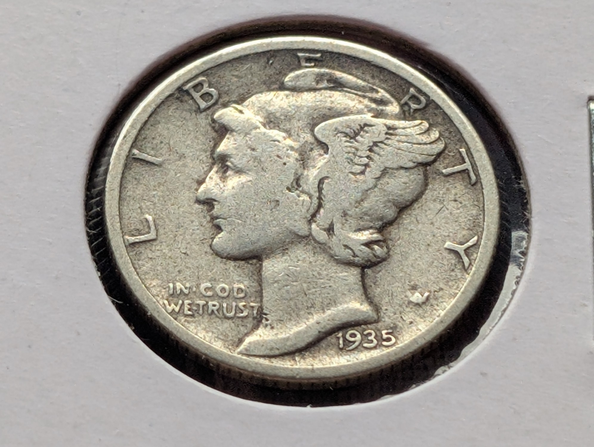 1935-S Mercury 90% Silver Dime