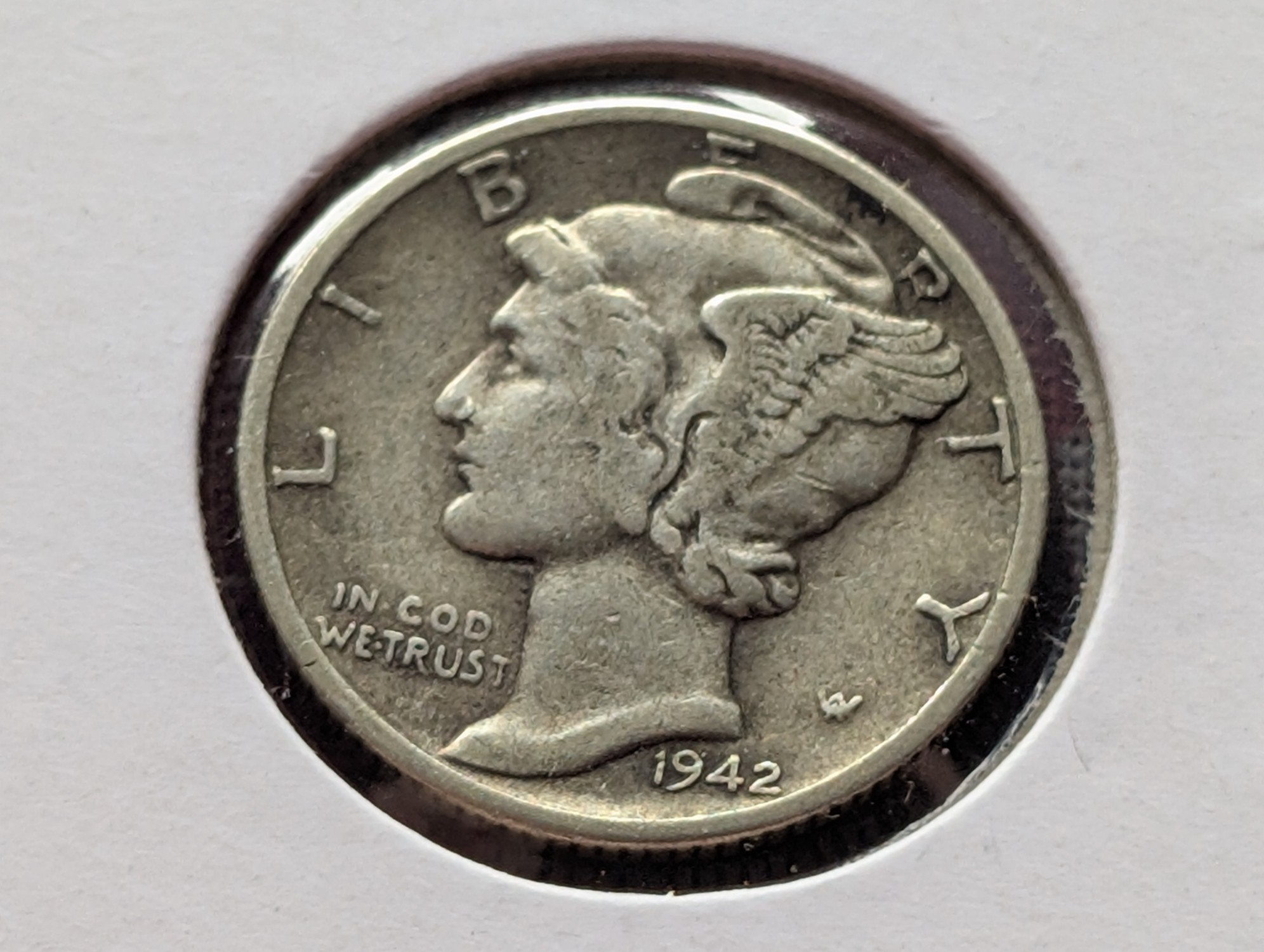 1942-D Mercury 90% Silver Dime