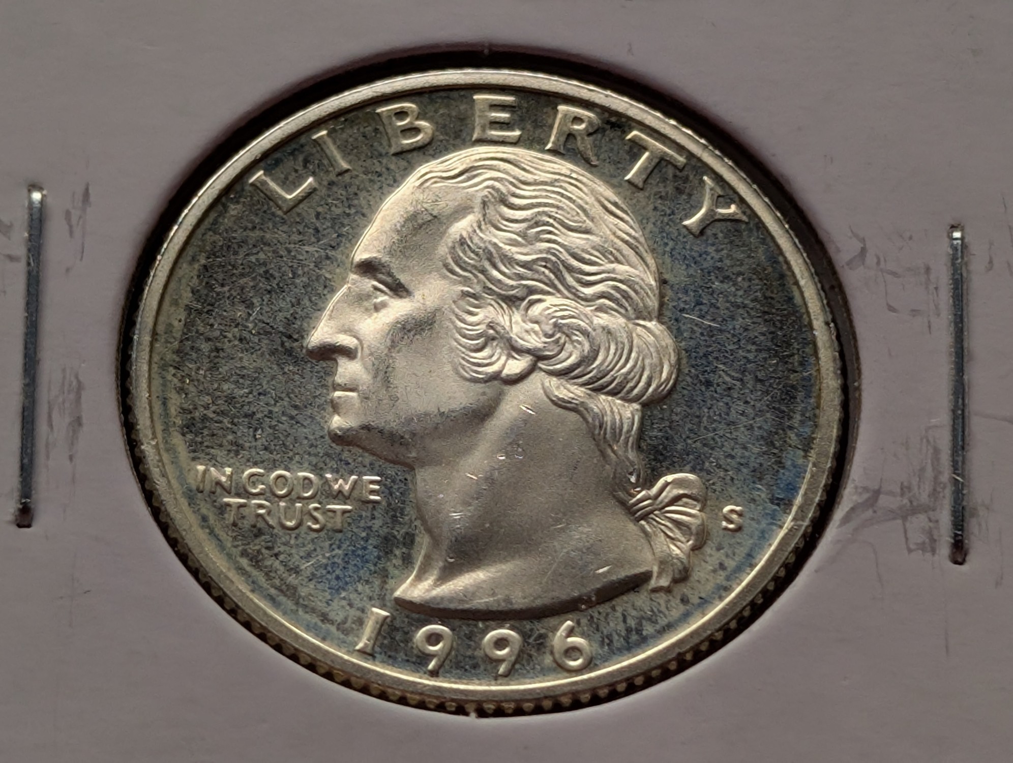 1996-S Proof Washington 90% Silver Quarter