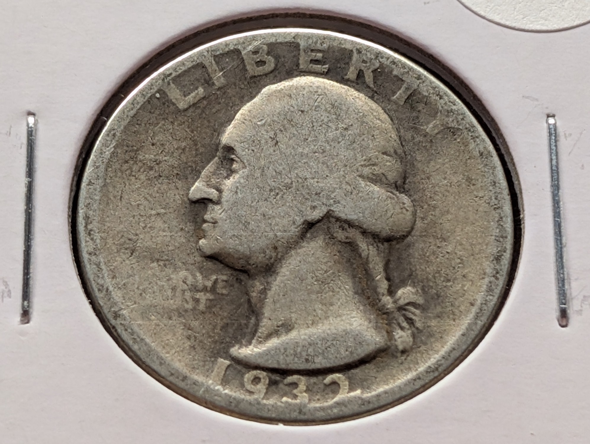 1932-D Washington 90% Silver Quarter
