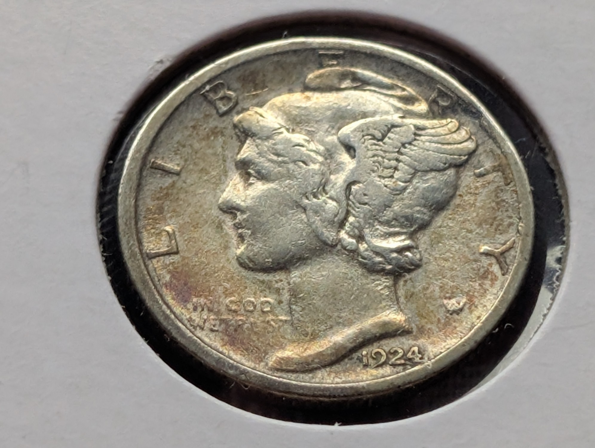 1924-D Mercury 90% Silver Dime
