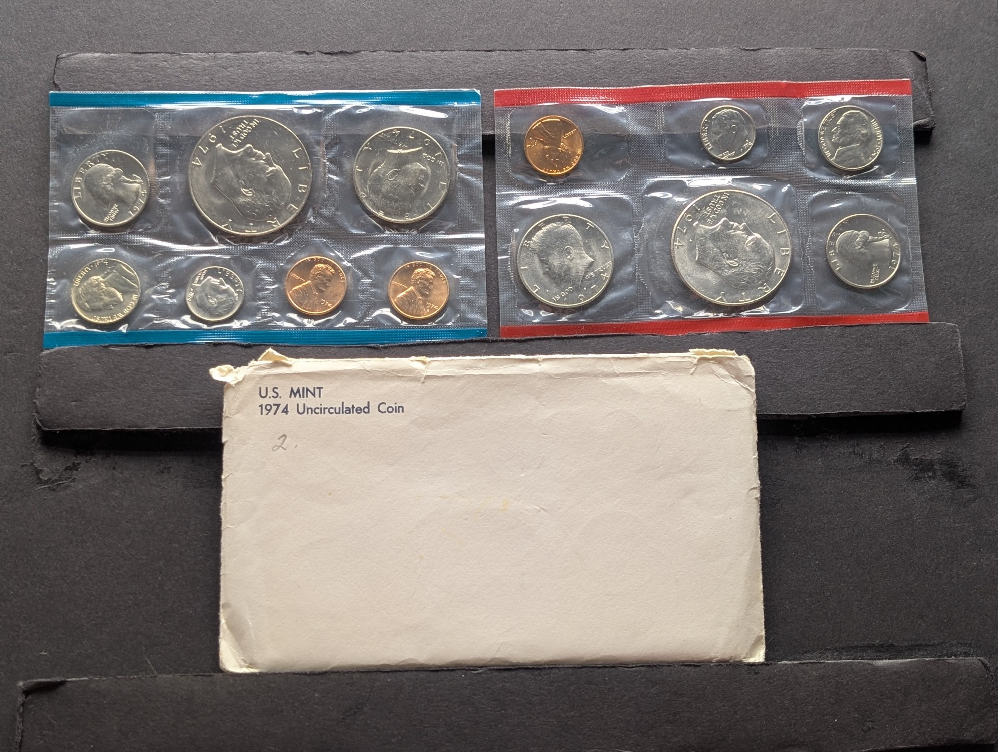 1974 P&D U.S. Mint Uncirculated Set In OGP - Includes "S" Mint Mark Cent