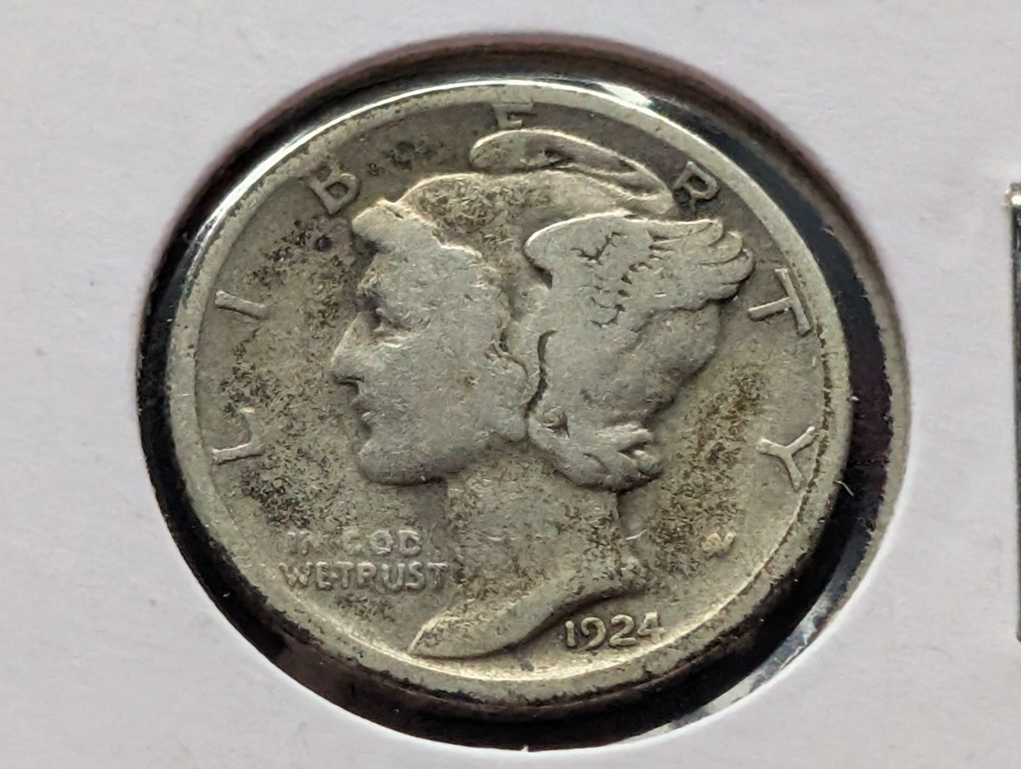 1924-D Mercury 90% Silver Dime