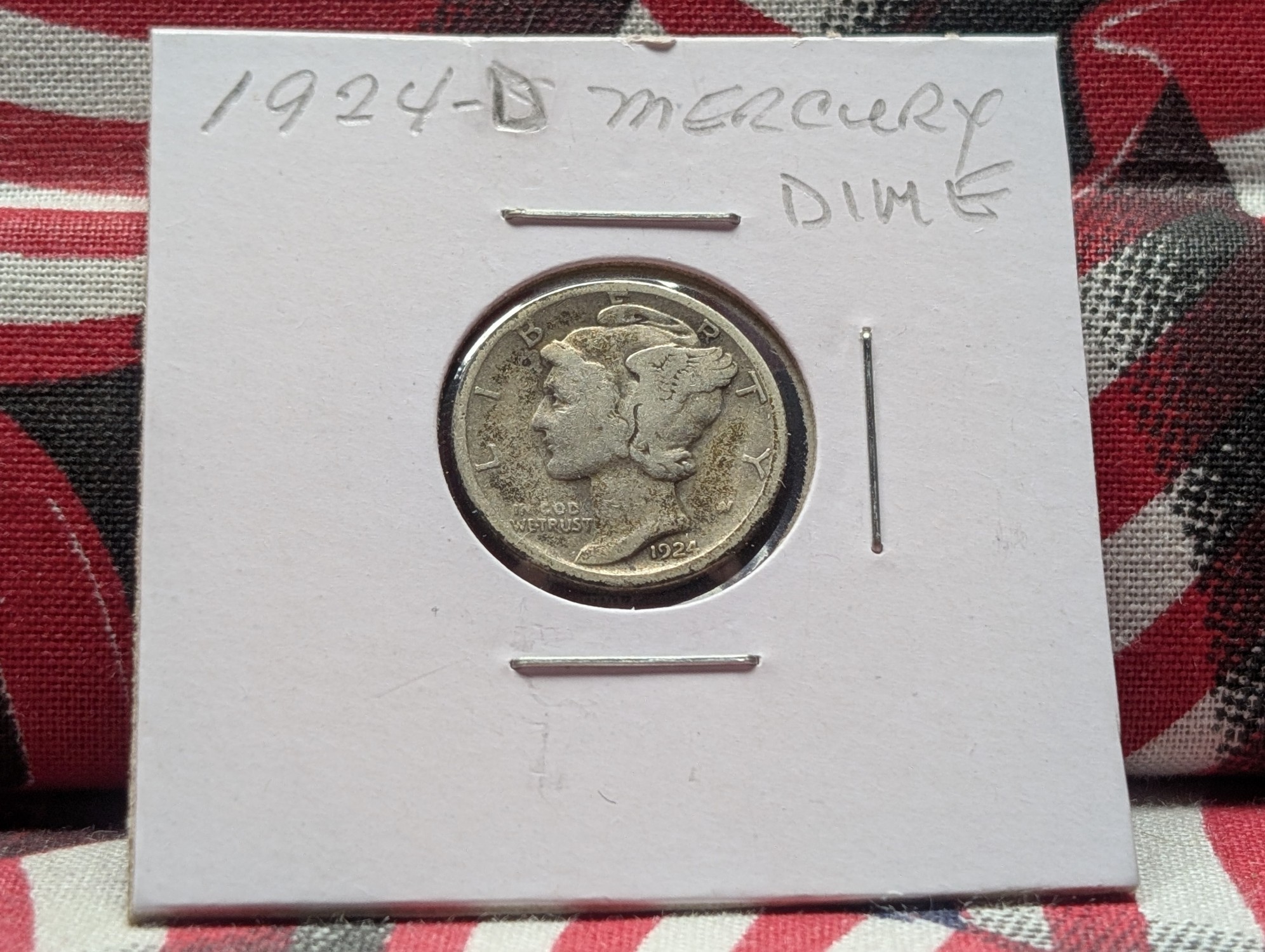 1924-D Mercury 90% Silver Dime