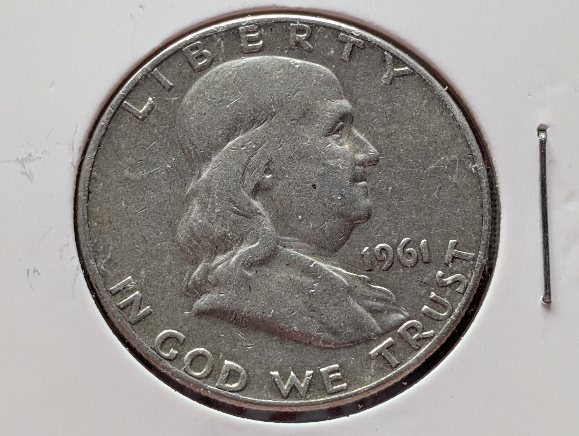 1961-D Franklin 90% Silver Half Dollar