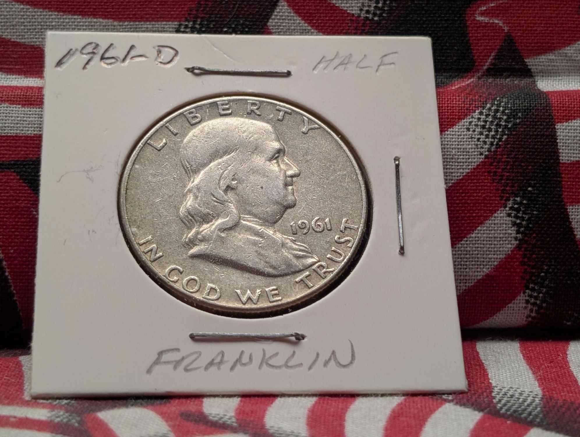 1961-D Franklin 90% Silver Half Dollar