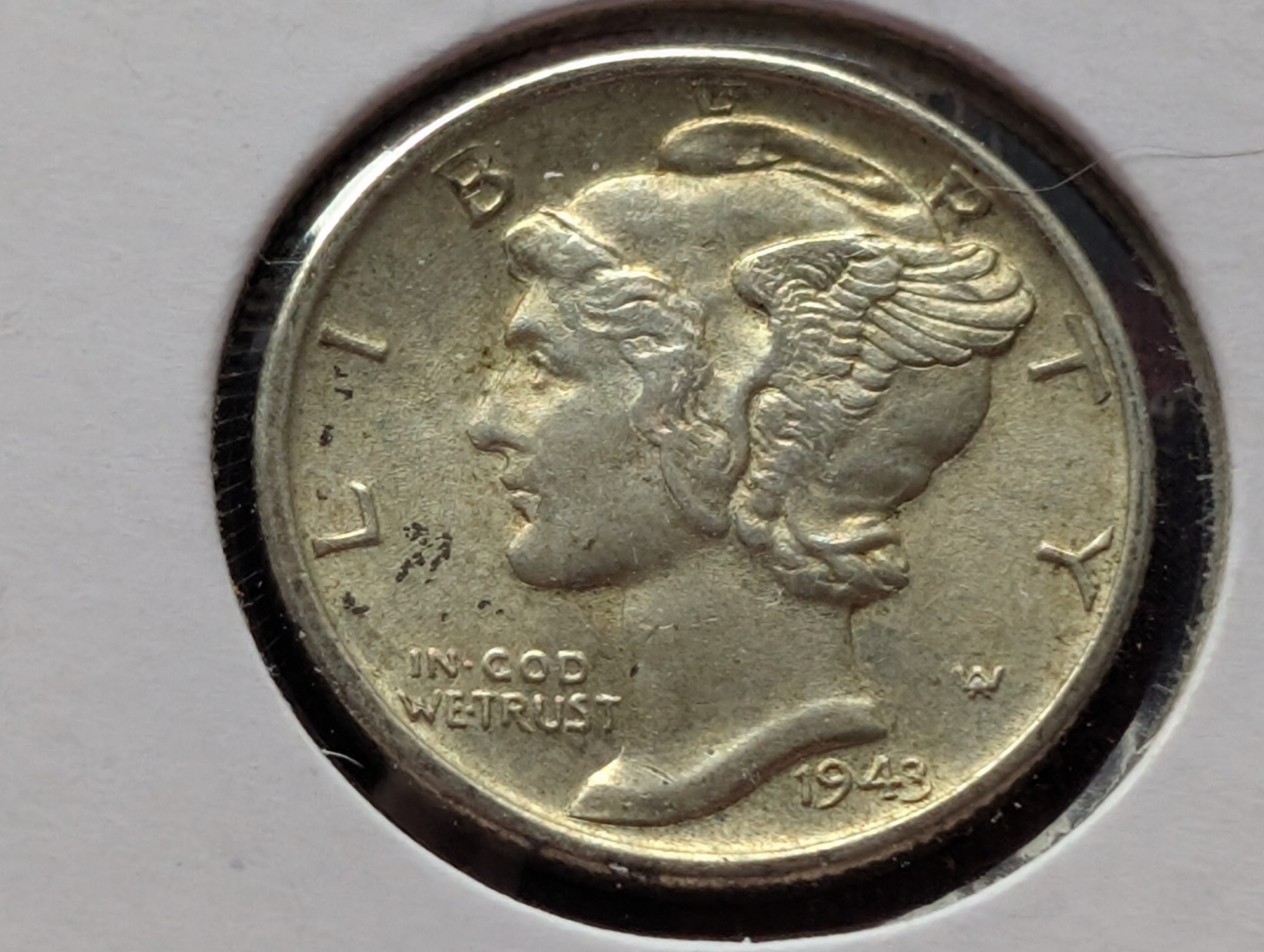 1943 Mercury 90% Silver Dime