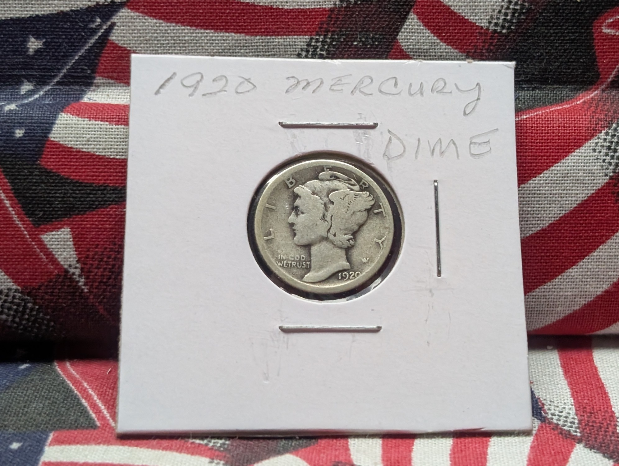 1920 Mercury 90% Silver Dime