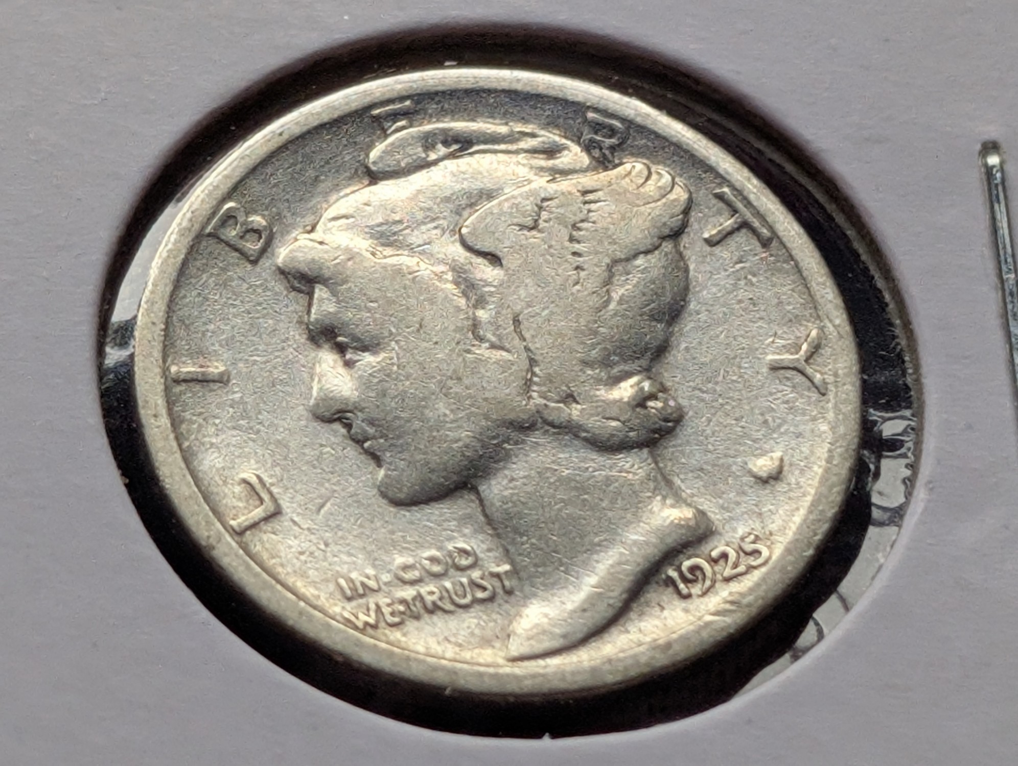 1925 Mercury 90% Silver Dime