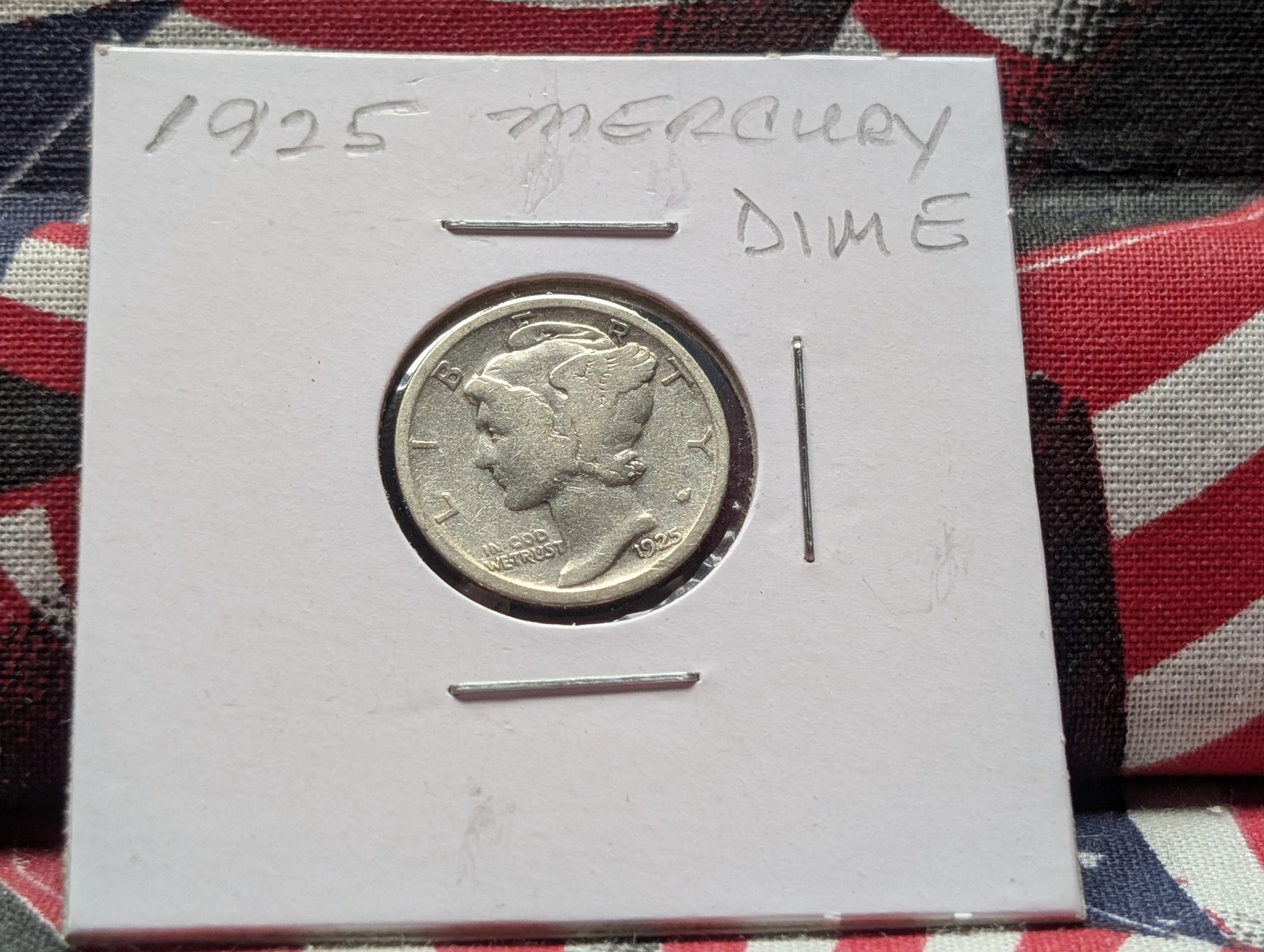 1925 Mercury 90% Silver Dime