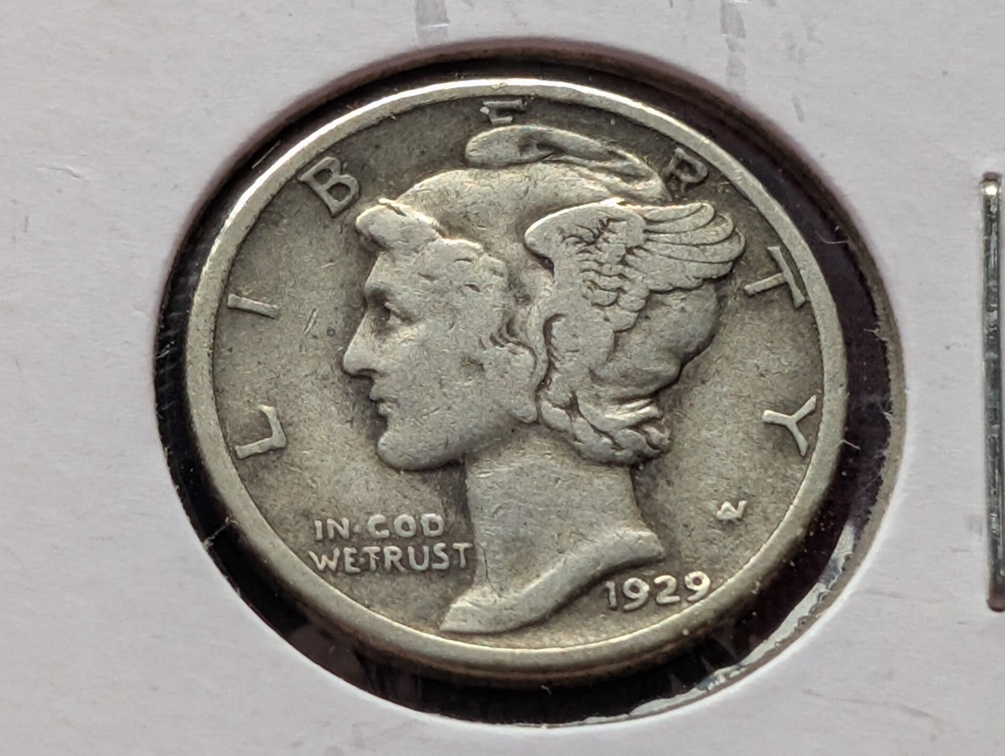 1929-S Mercury 90% Silver Dime