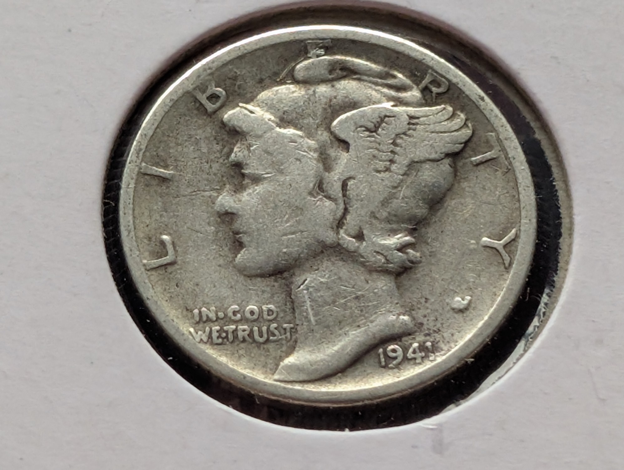 1941-S Mercury 90% Silver Dime
