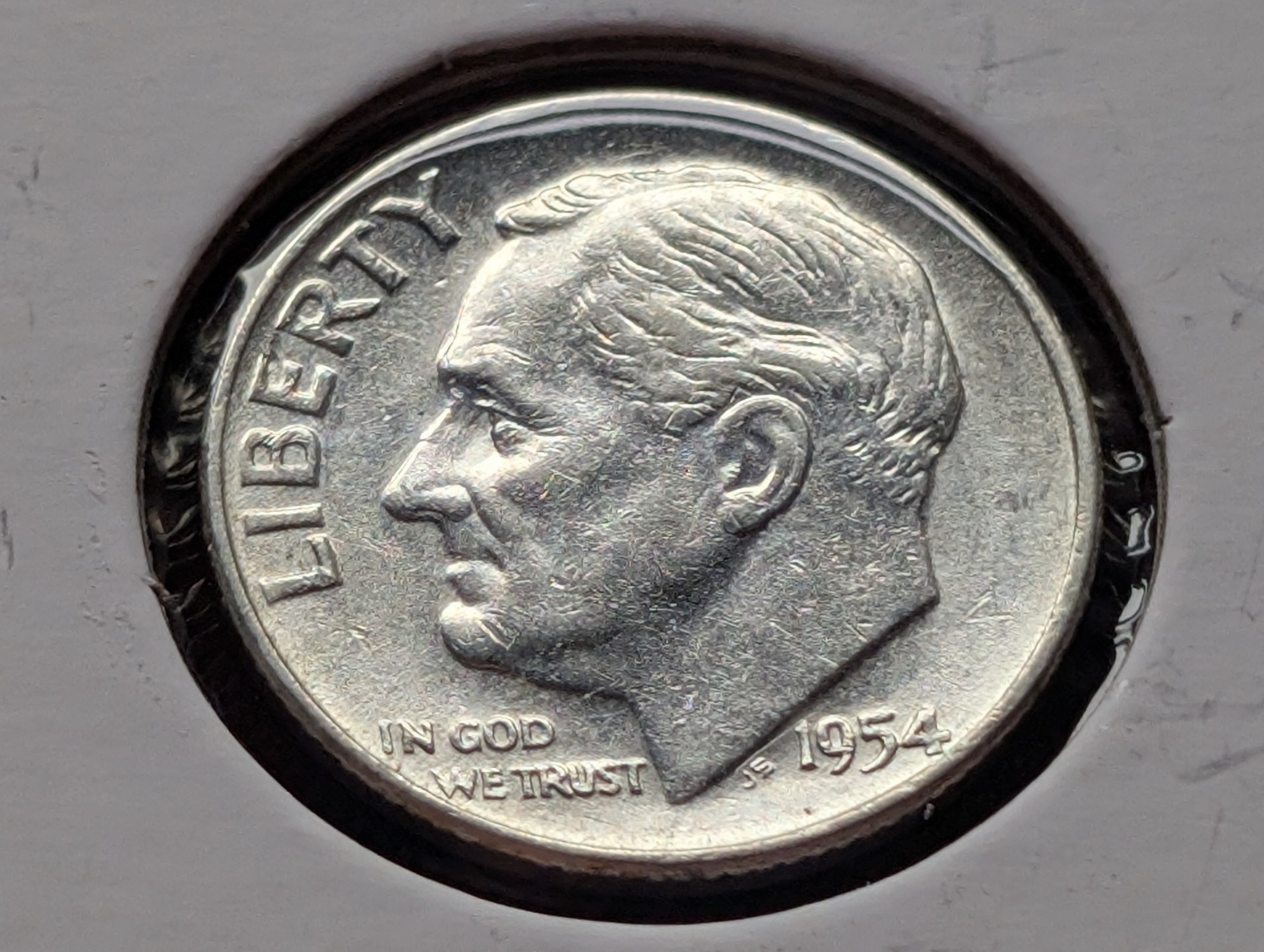 1954-D Roosevelt 90% Silver Dime